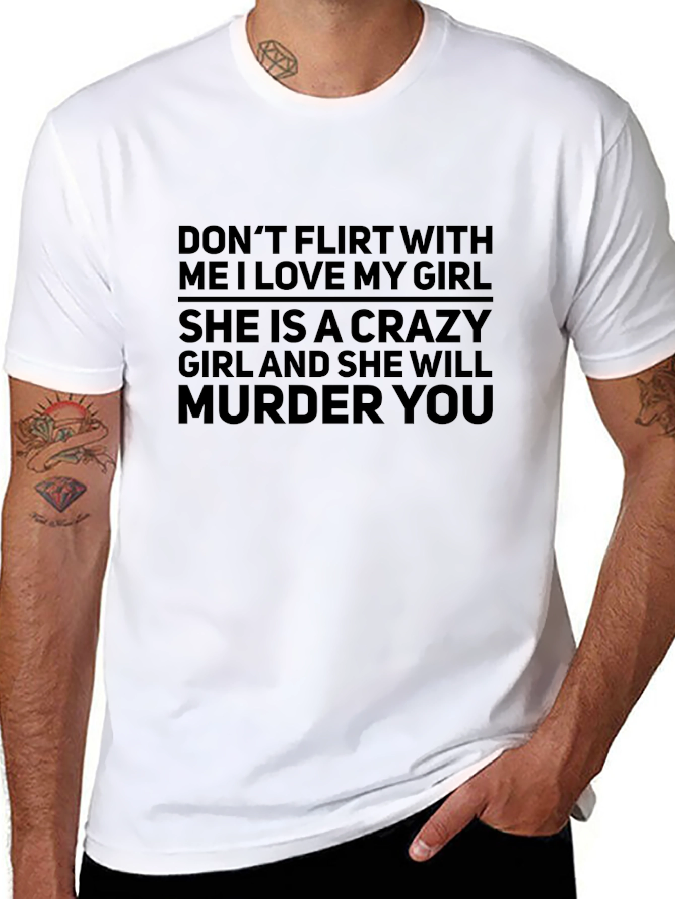 Crazy Girl T-Shirt - Funny Warning Tee