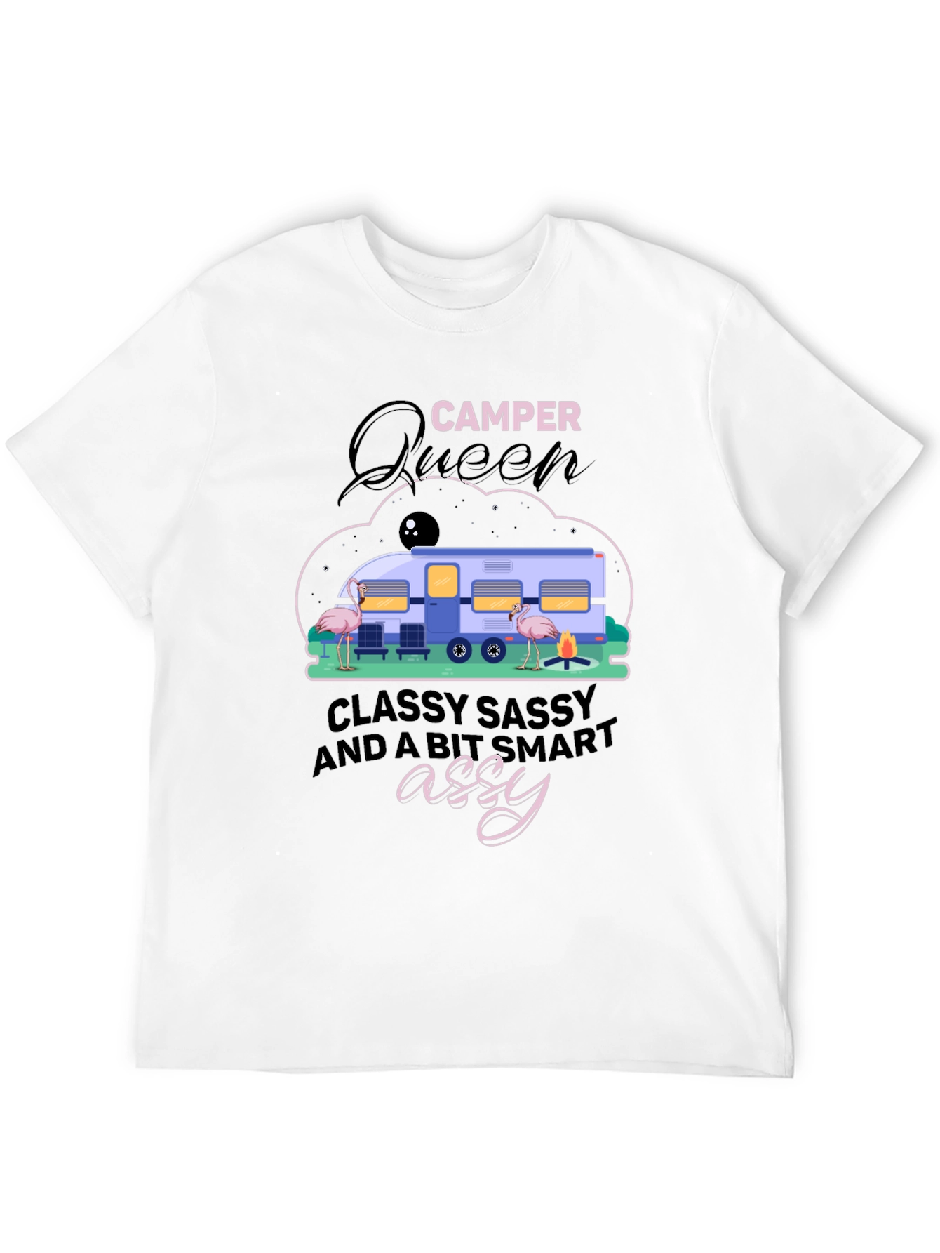 Camper Queen Graphic Tee: Classy Sassy & Smart Assy