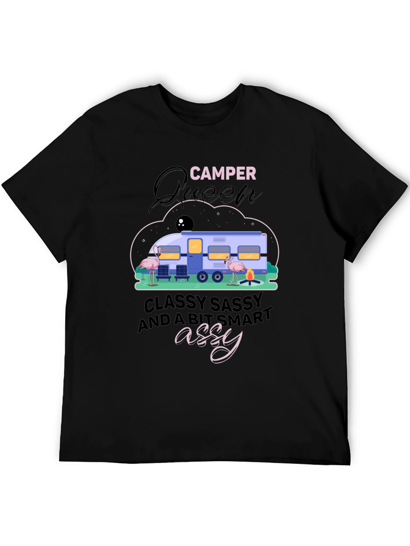 Camper Queen Graphic Tee: Classy Sassy & Smart Assy