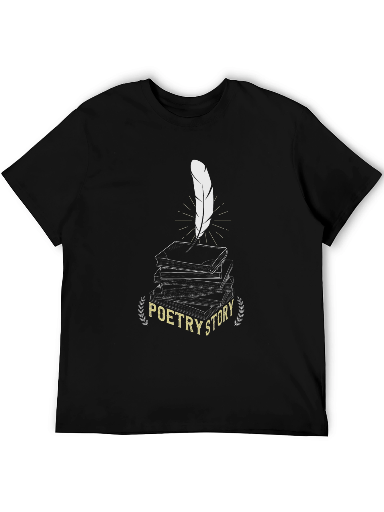 Poetry Story Black Graphic Tee