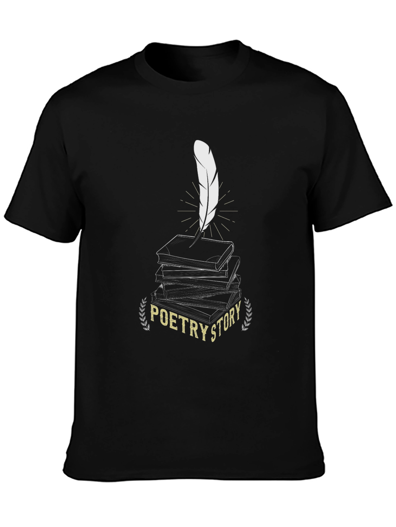 Poetry Story Black Graphic Tee