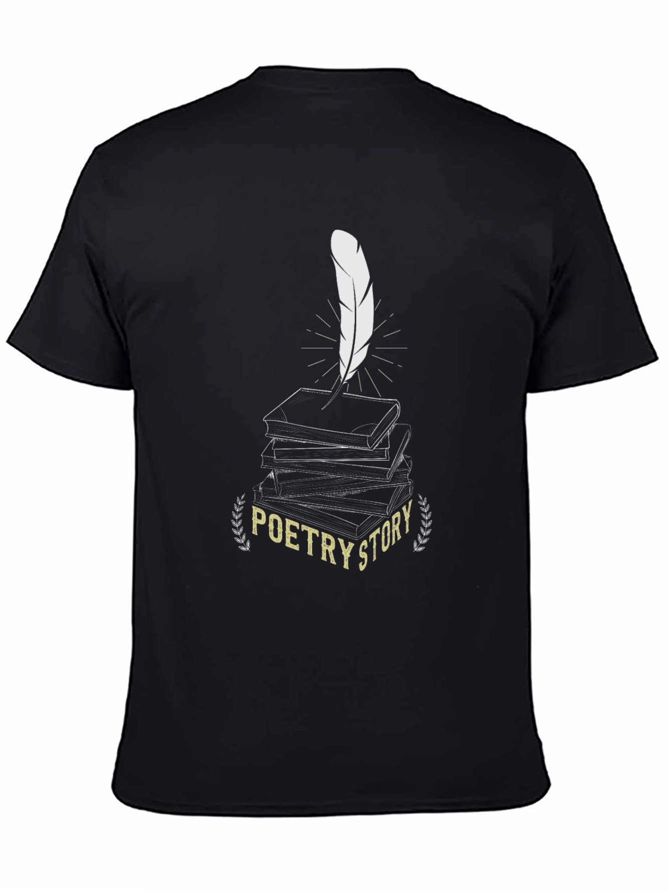 Poetry Story Black Graphic Tee