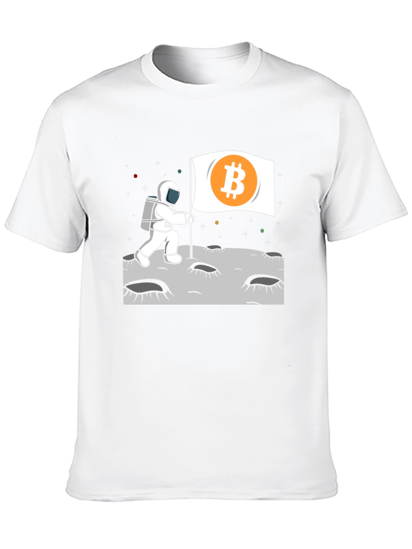 Bitcoin Astronaut Graphic T-Shirt - Crypto To The Moon!