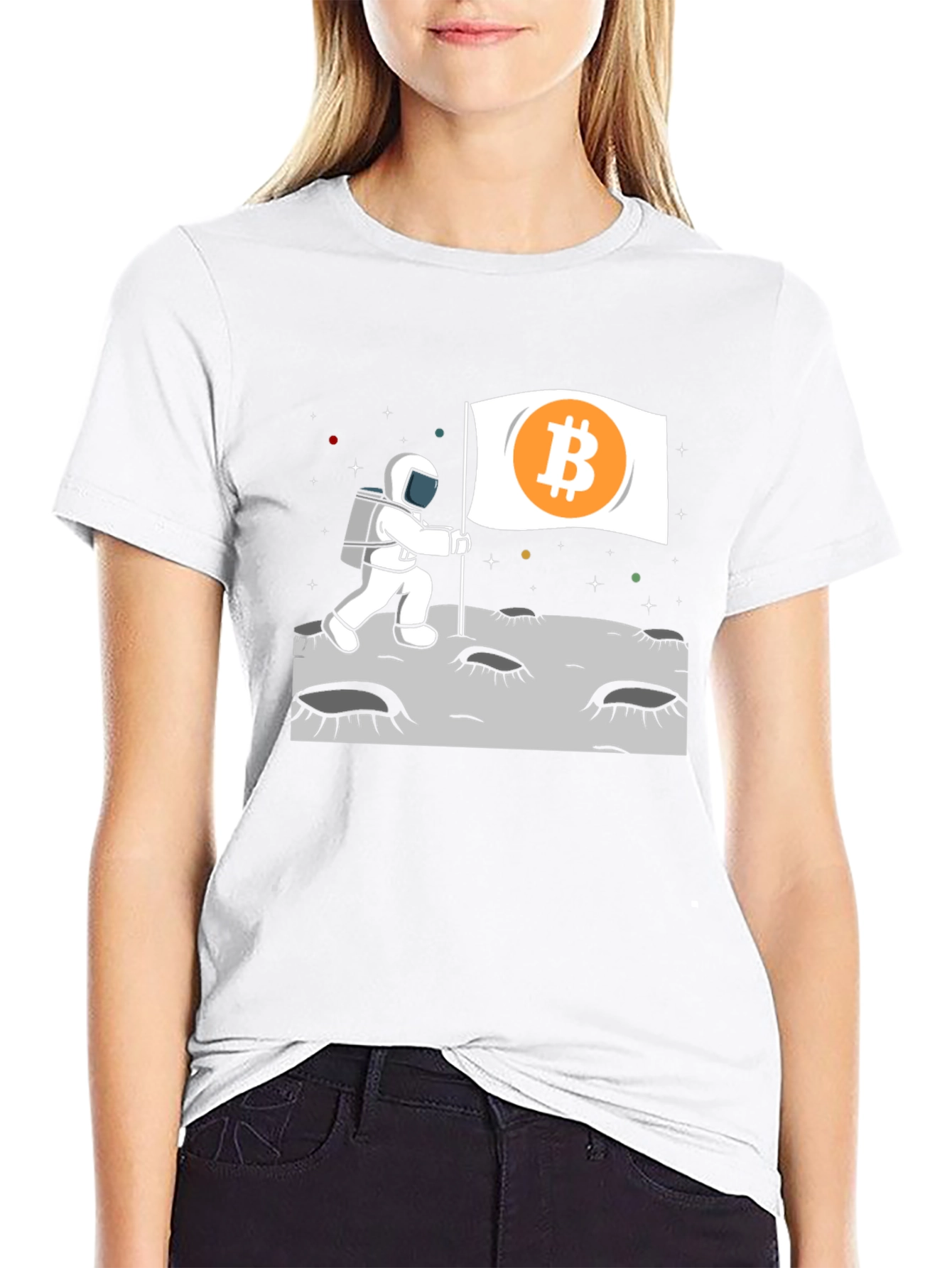 Bitcoin Astronaut Graphic T-Shirt - Crypto To The Moon!