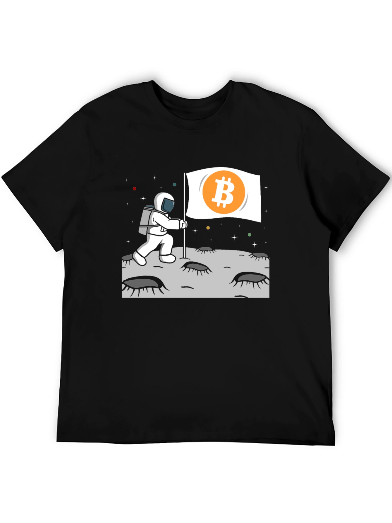 Bitcoin Astronaut Graphic T-Shirt - Crypto To The Moon!