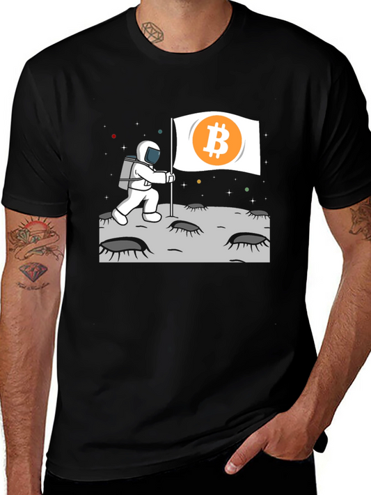 Bitcoin Astronaut Graphic T-Shirt - Crypto To The Moon!