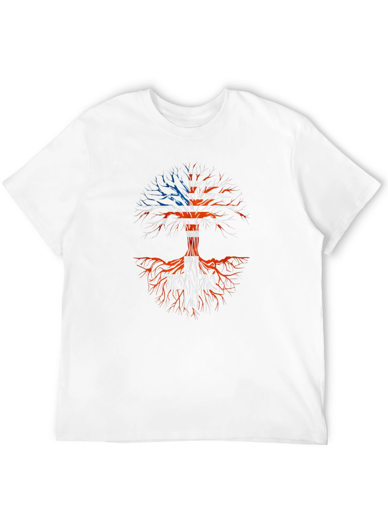 USA Roots Tree Graphic Tee - Patriotic American T-Shirt