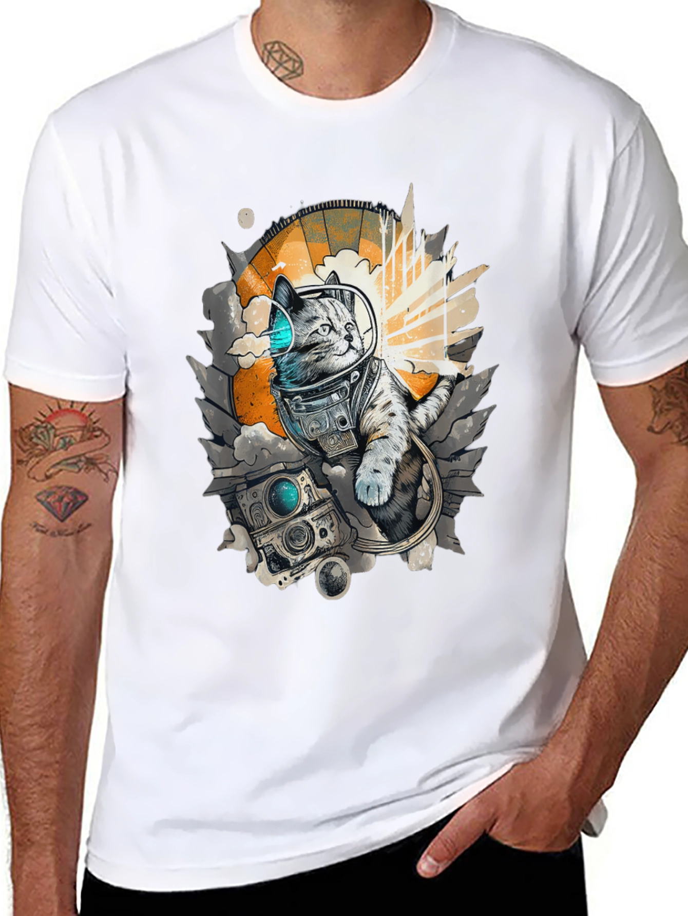 Cosmic Cat T-Shirt - Space Adventure!