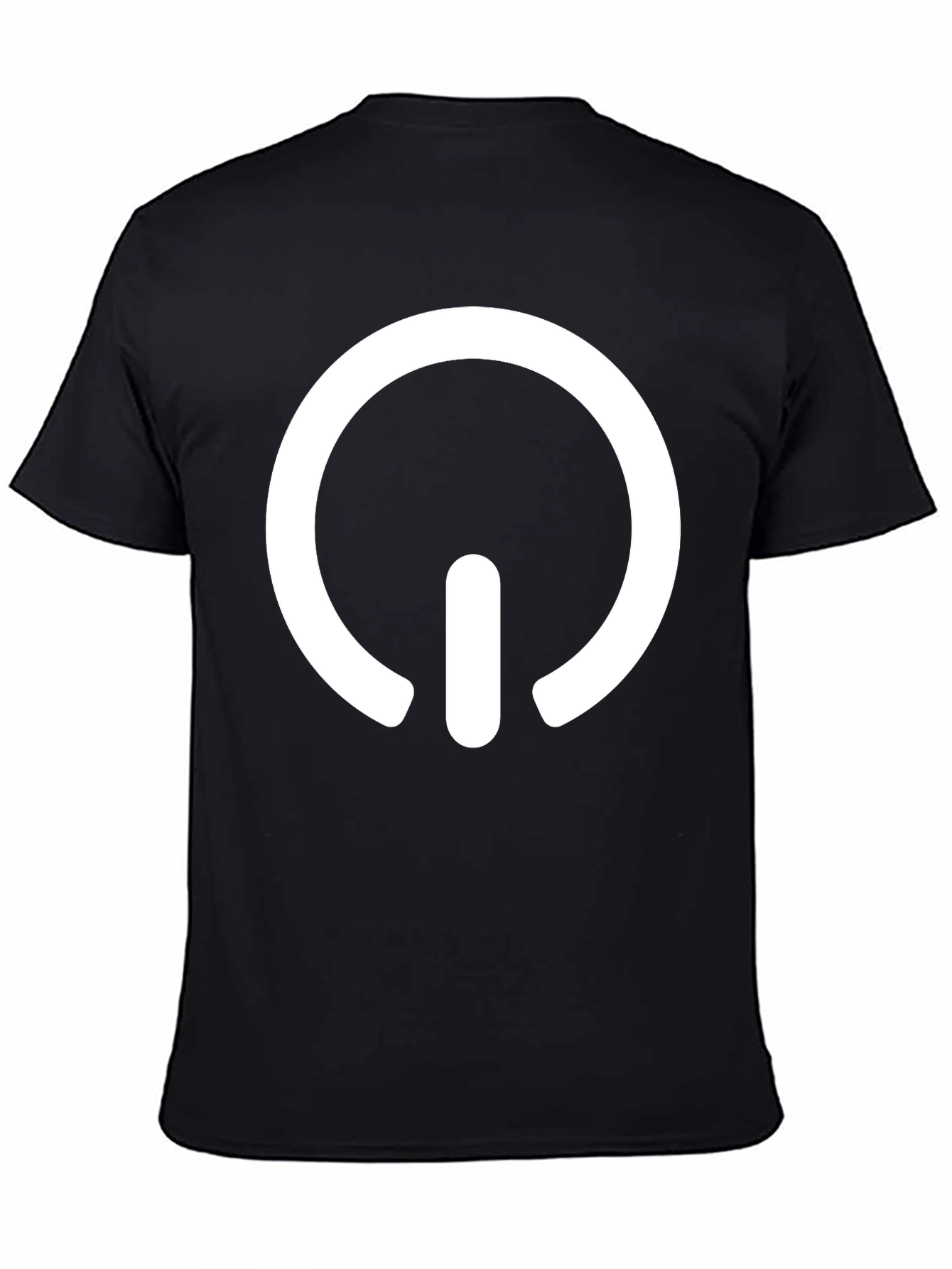 Power Symbol Graphic Tee - Modern Black T-Shirt
