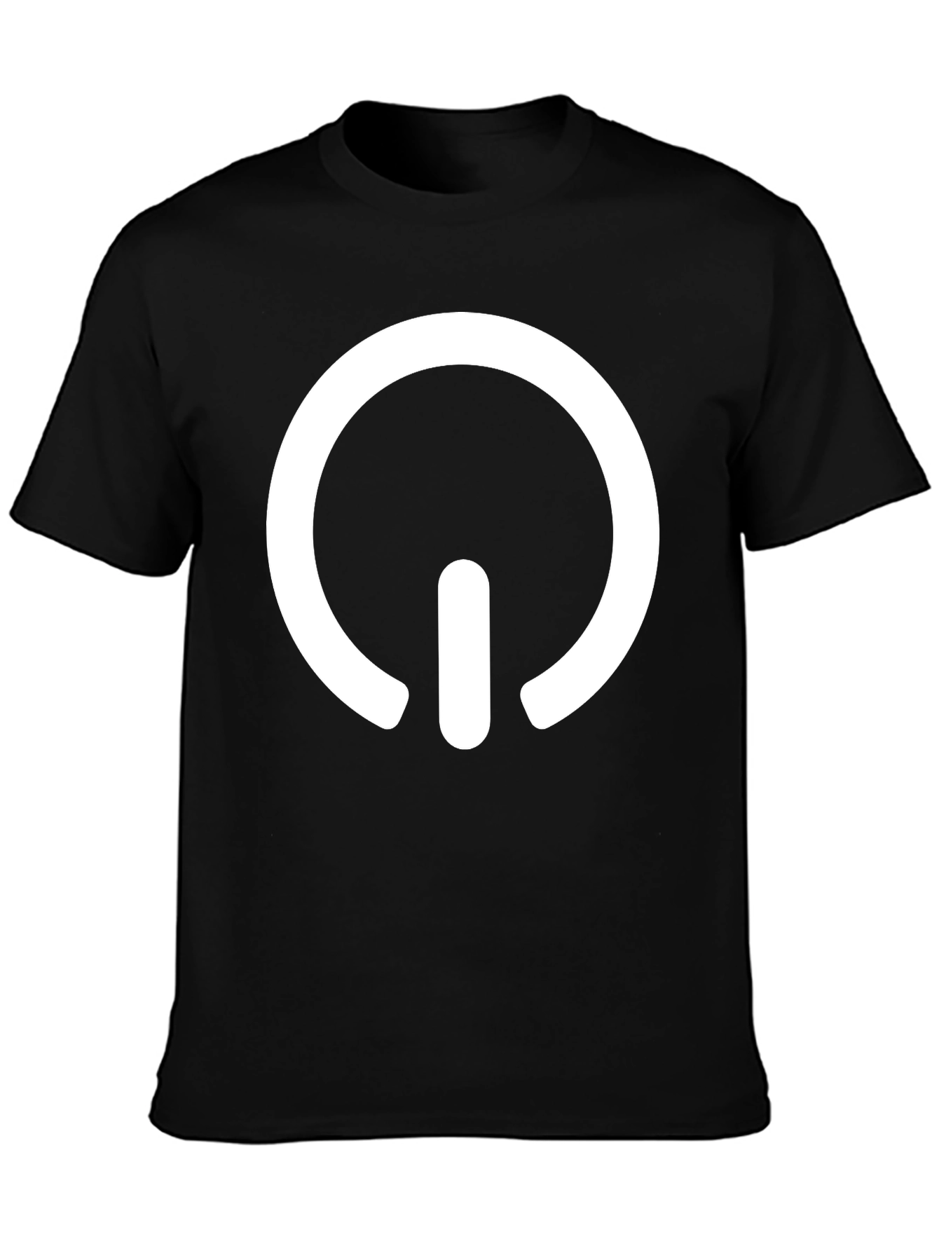 Power Symbol Graphic Tee - Modern Black T-Shirt