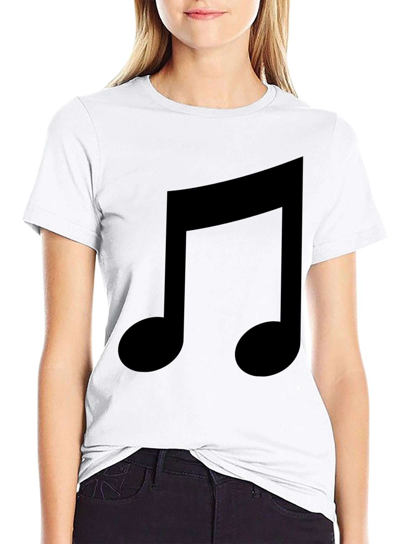 Music Note Black T-Shirt