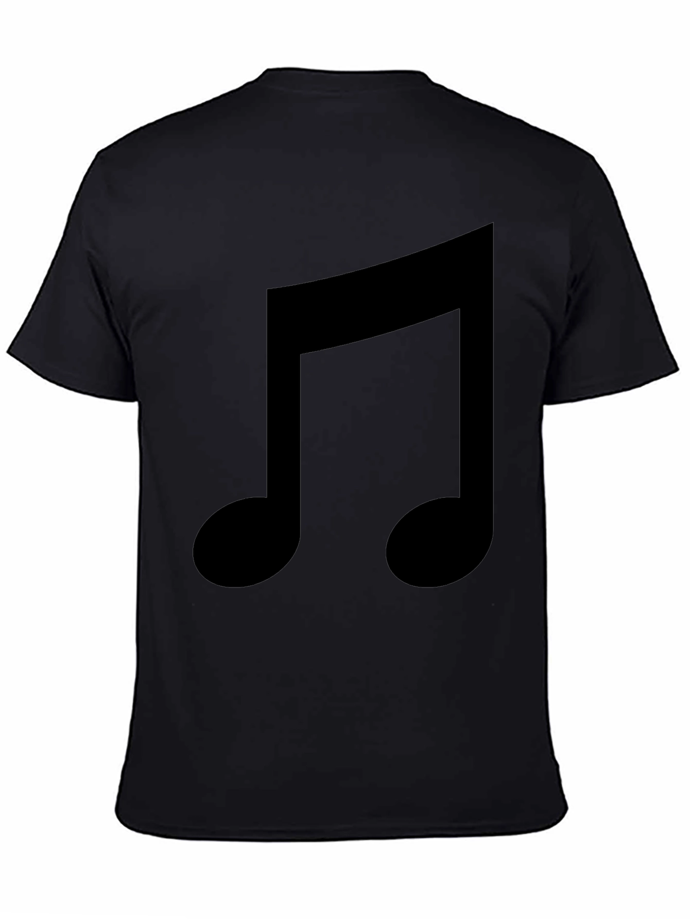 Music Note Black T-Shirt