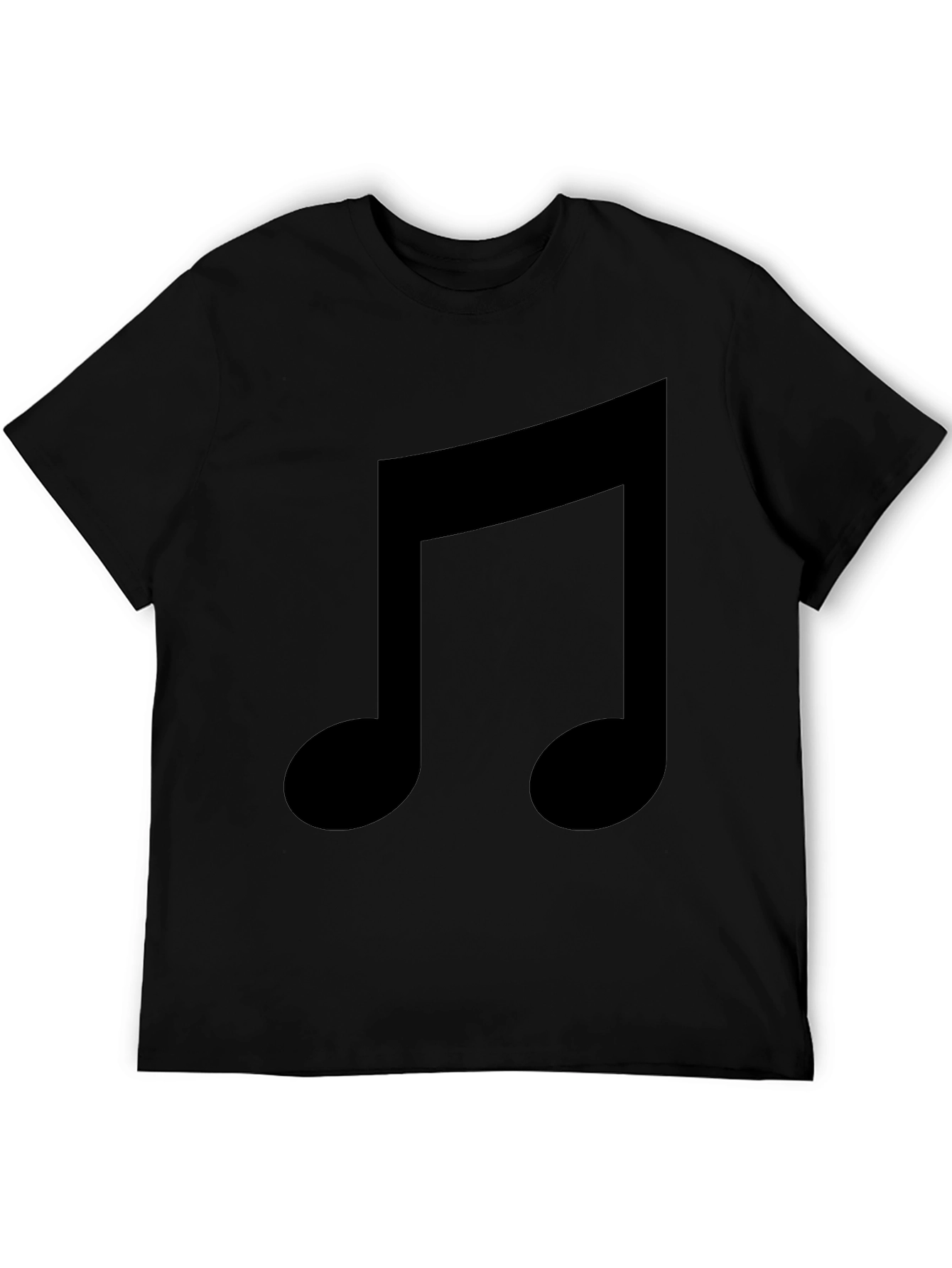 Music Note Black T-Shirt
