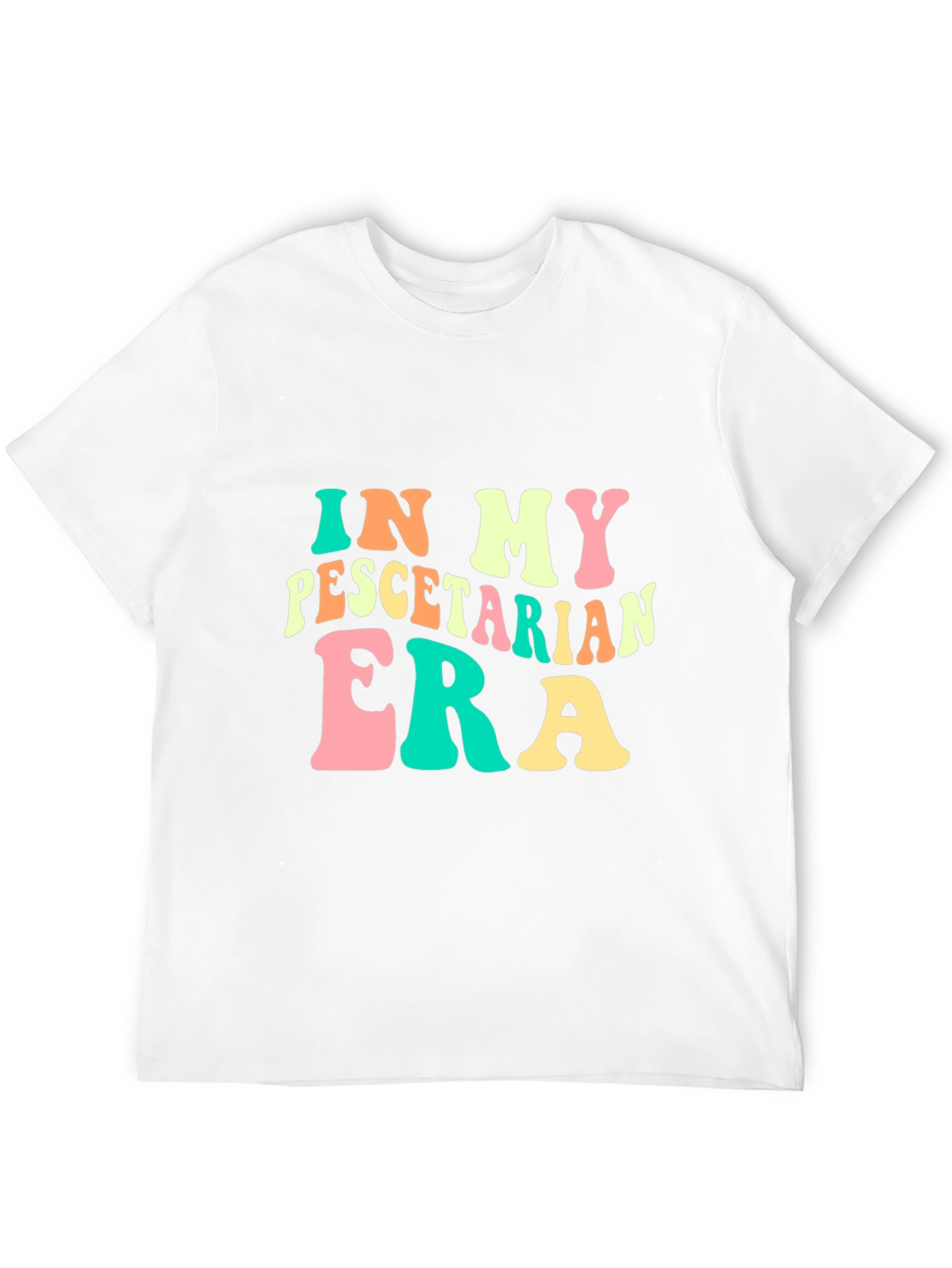 Pescatarian Era Black Graphic T-Shirt