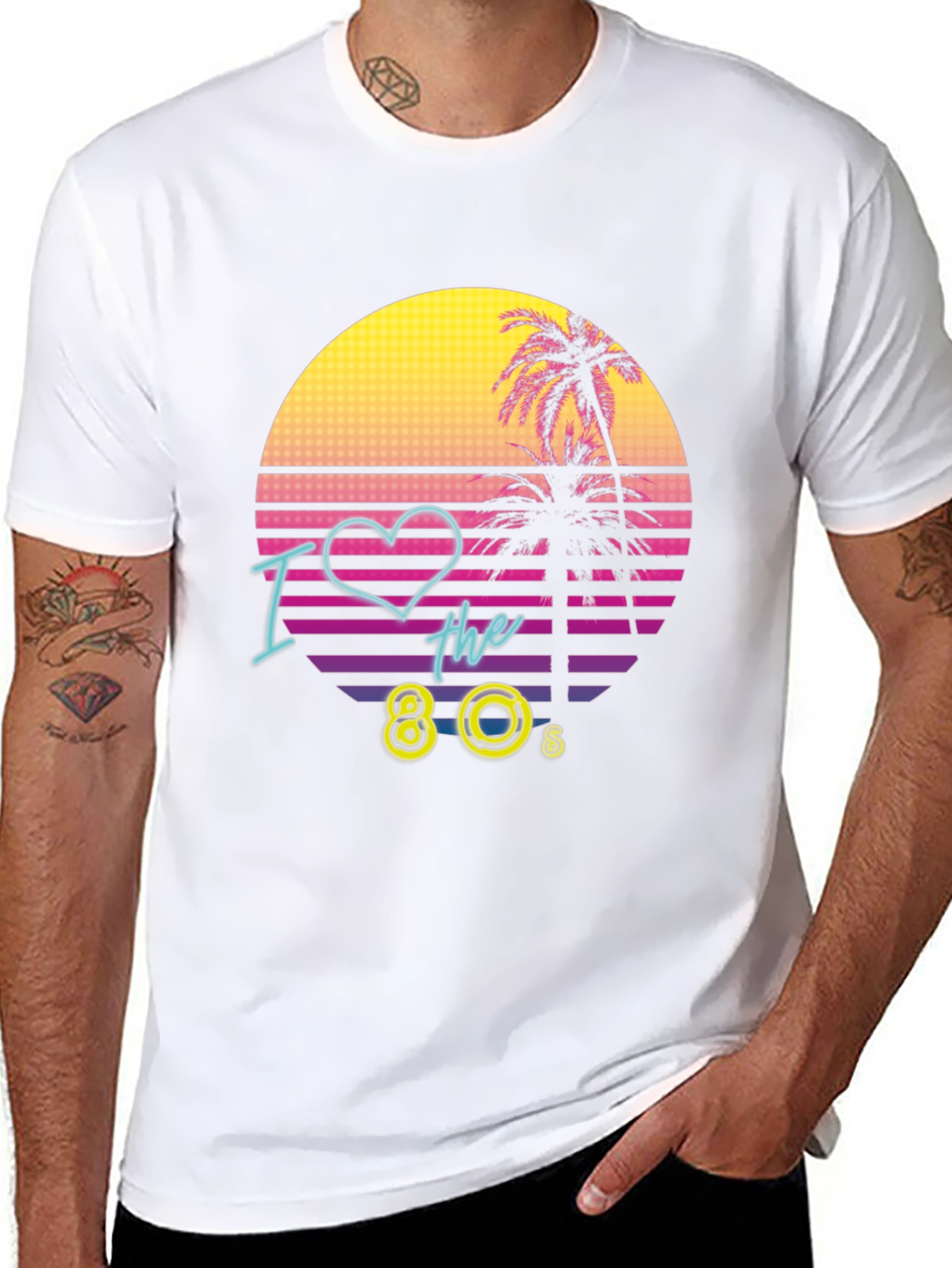 I Love the 80s Retro T-Shirt Black