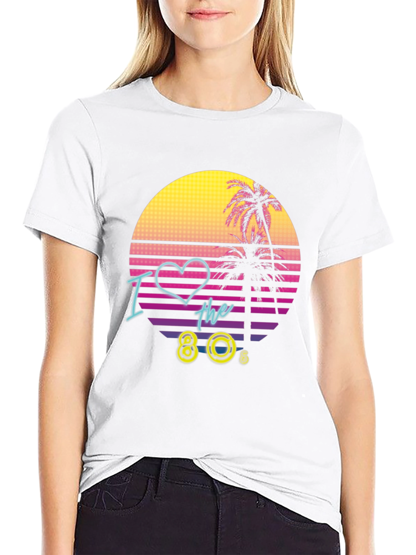I Love the 80s Retro T-Shirt Black