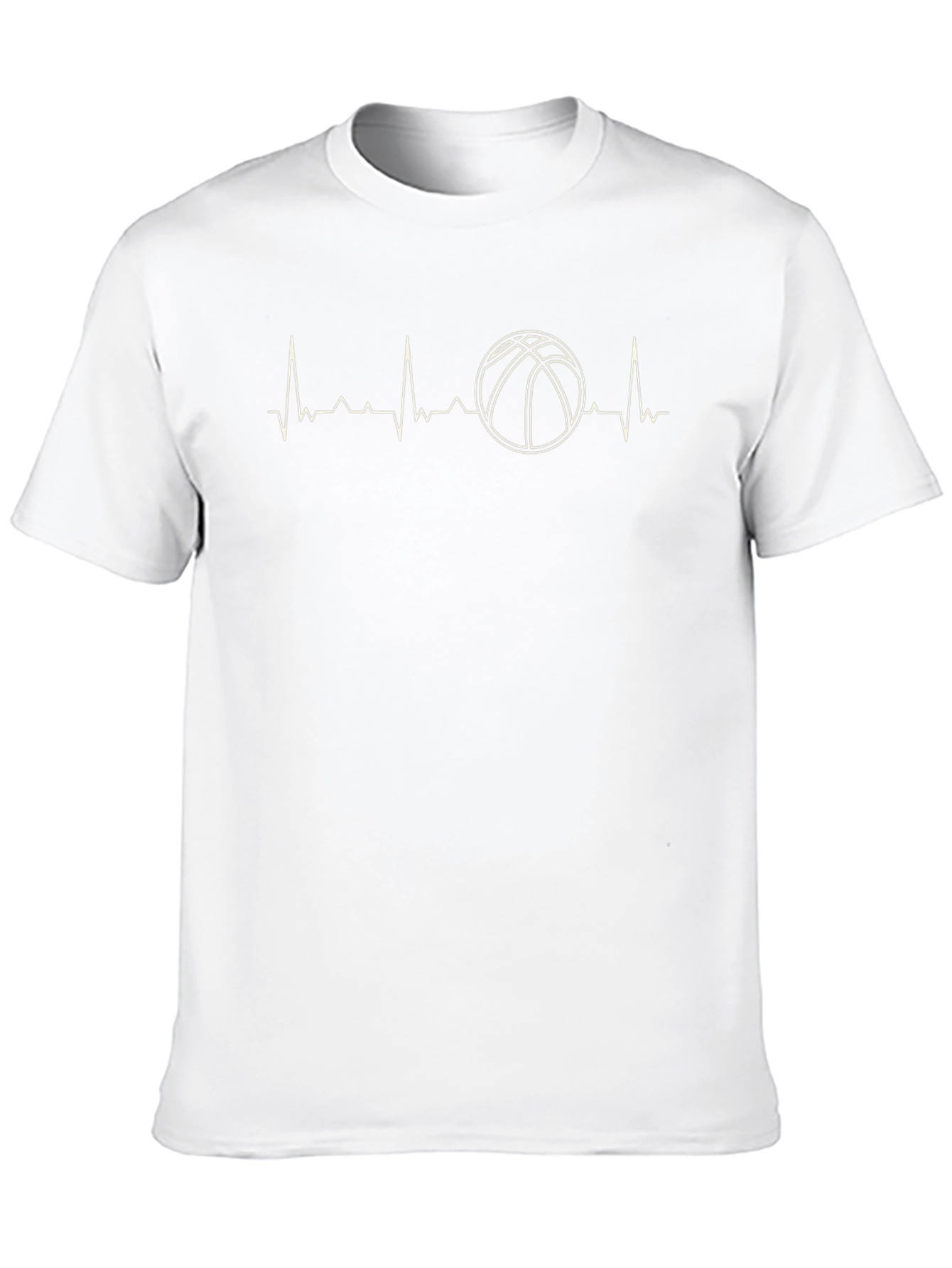 Basketball Heartbeat Graphic T-Shirt