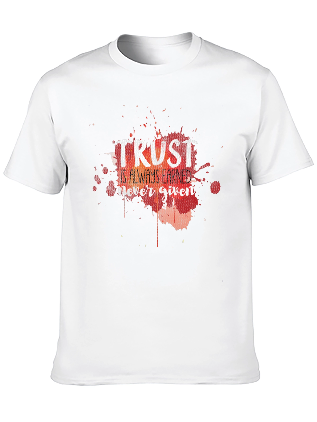 Trust Is Earned Graphic Tee - Black