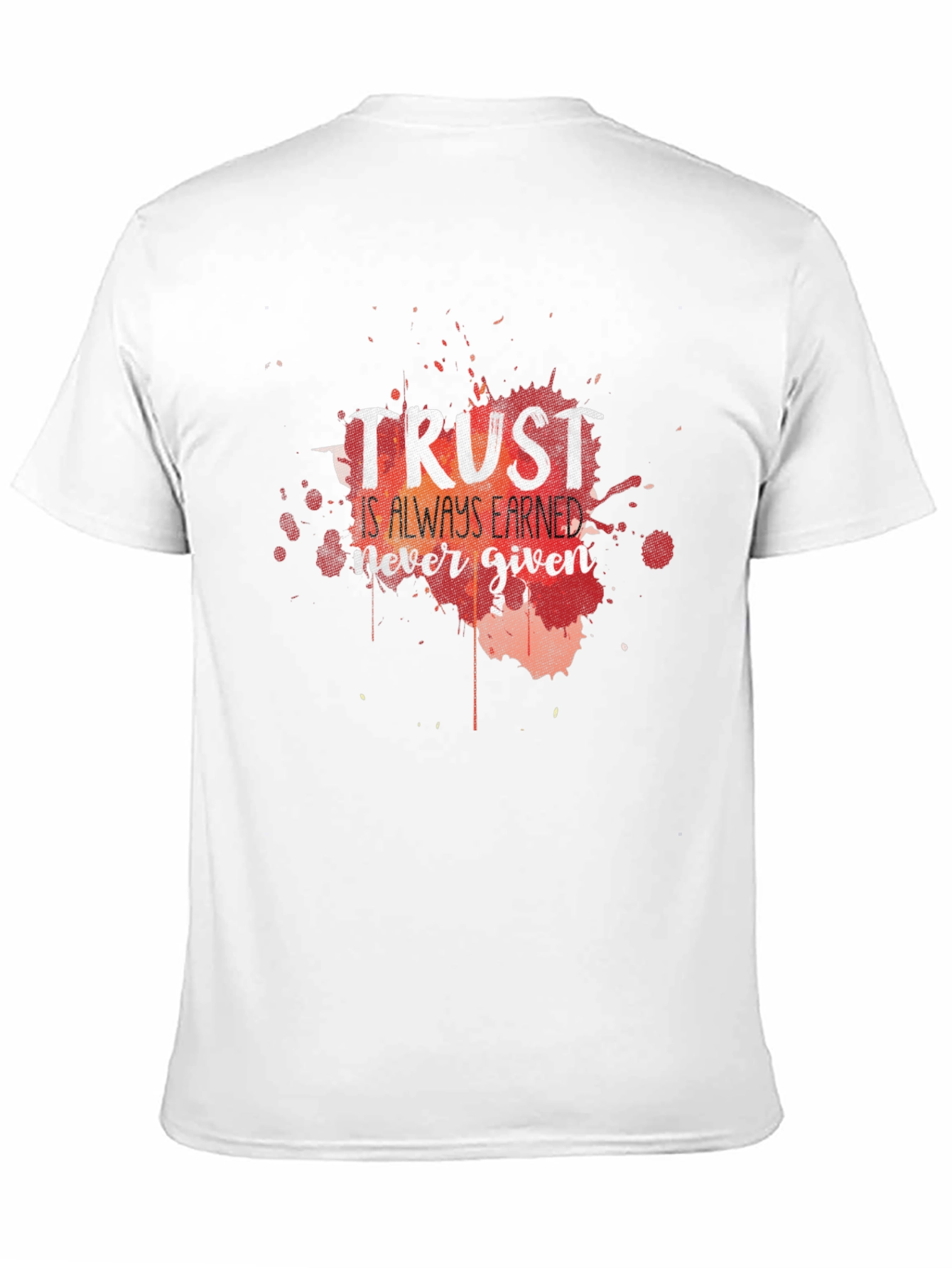 Trust Is Earned Graphic Tee - Black