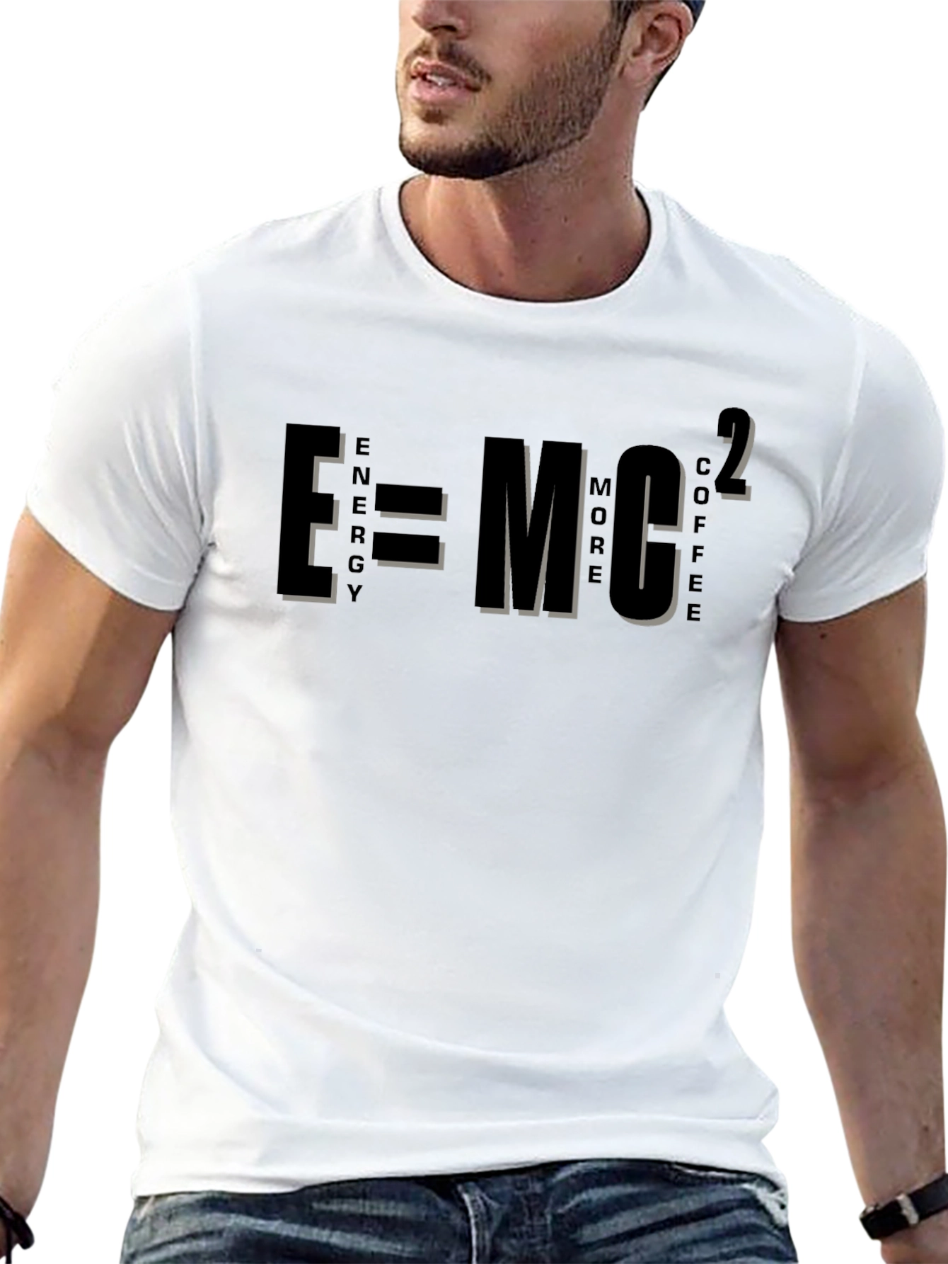 Energy More Coffee Funny Graphic T-Shirt