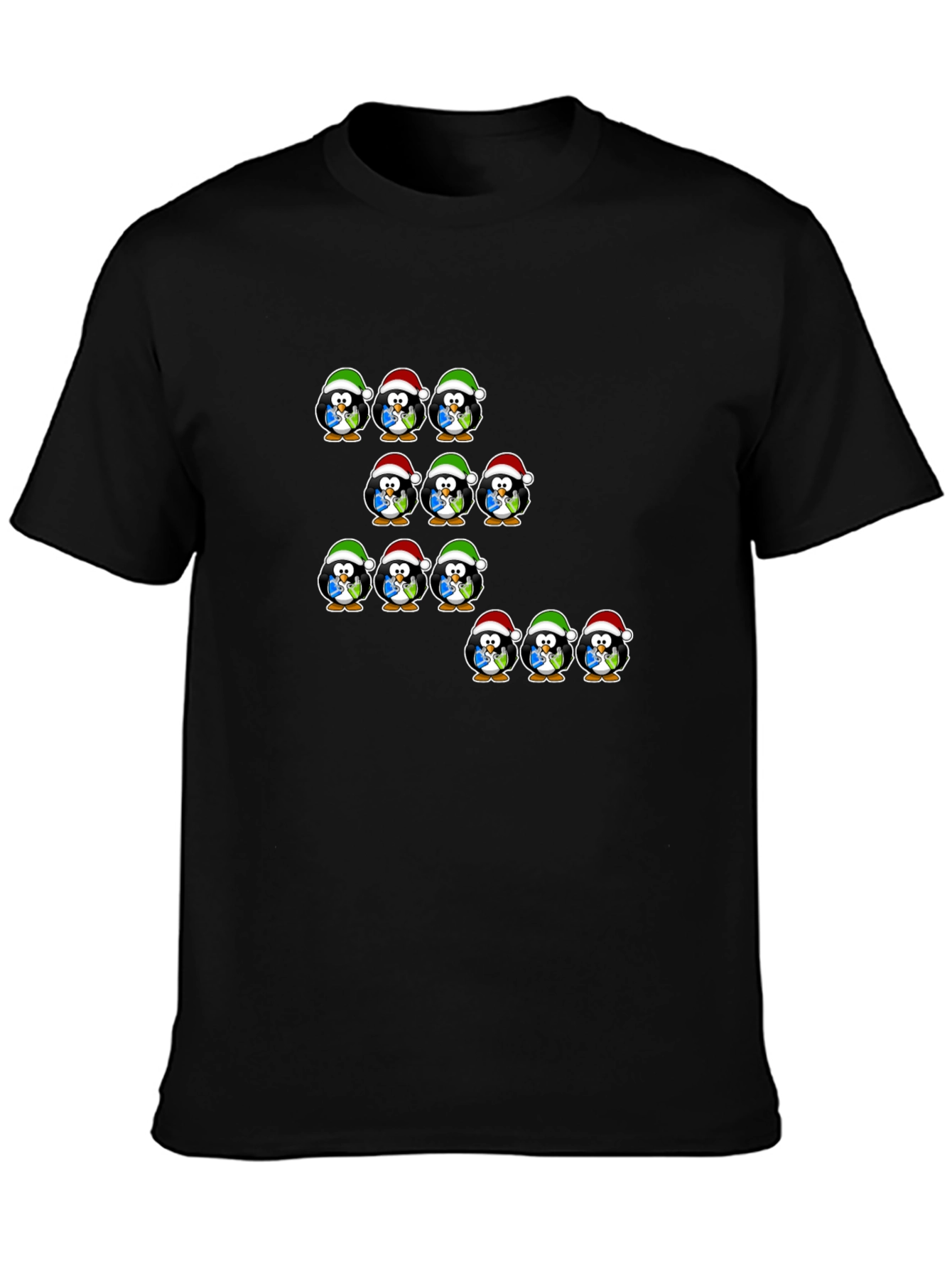 Festive Penguin Christmas T-Shirt - Holiday Cheer