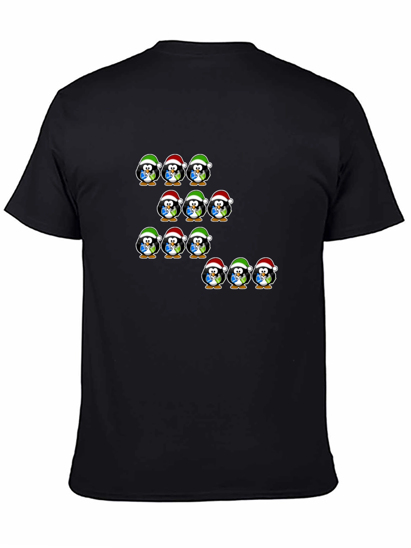 Festive Penguin Christmas T-Shirt - Holiday Cheer
