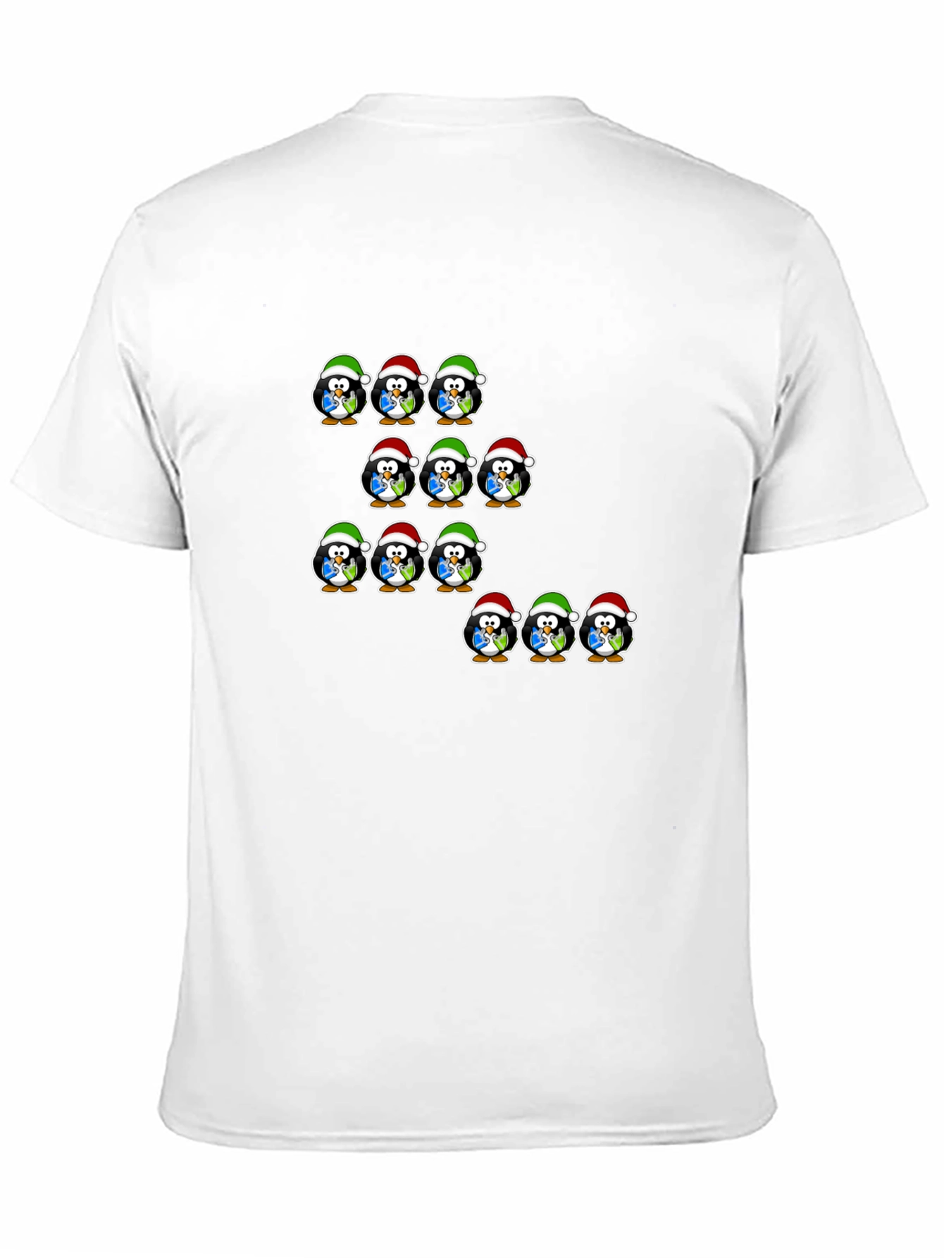Festive Penguin Christmas T-Shirt - Holiday Cheer