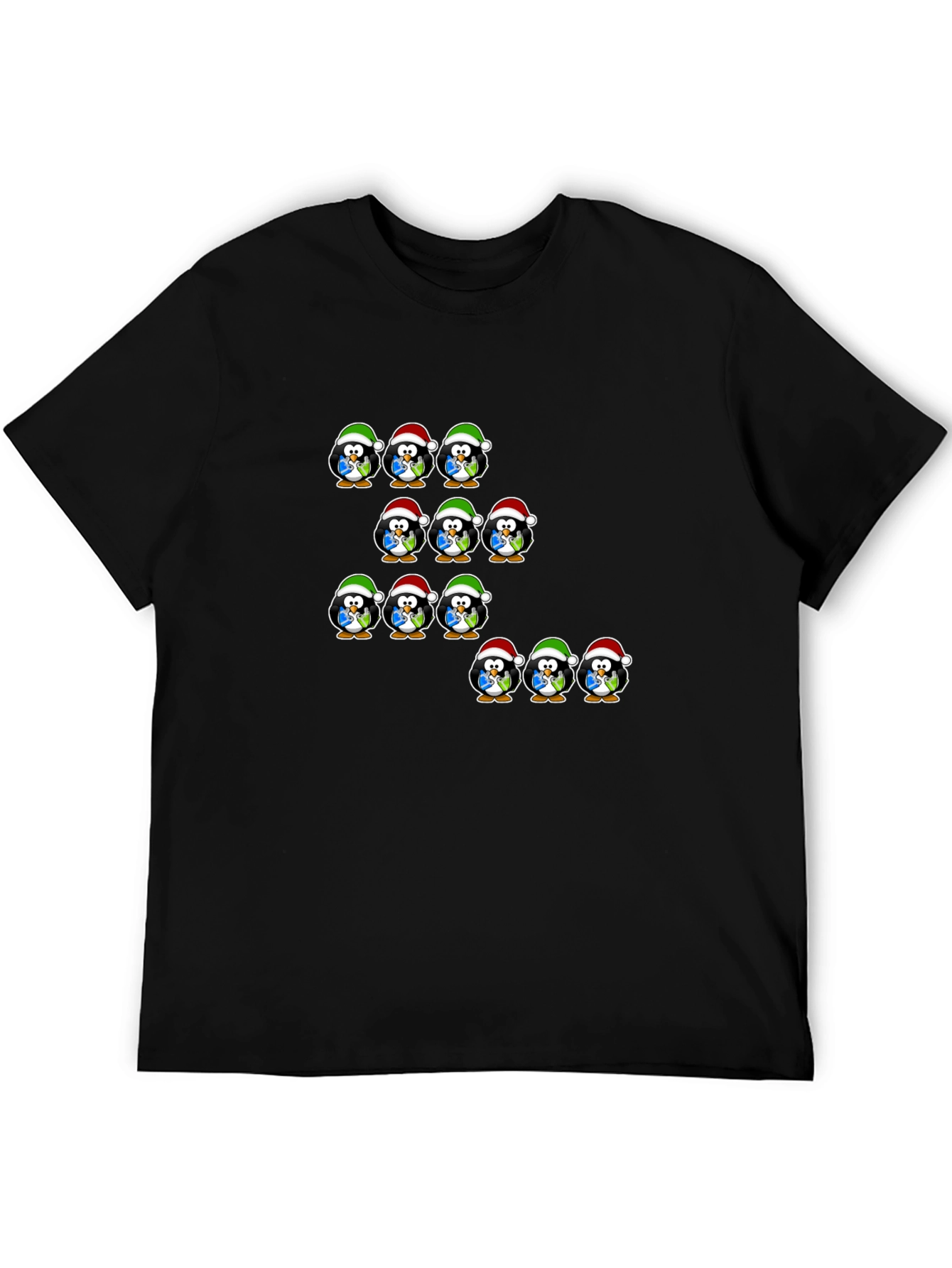 Festive Penguin Christmas T-Shirt - Holiday Cheer