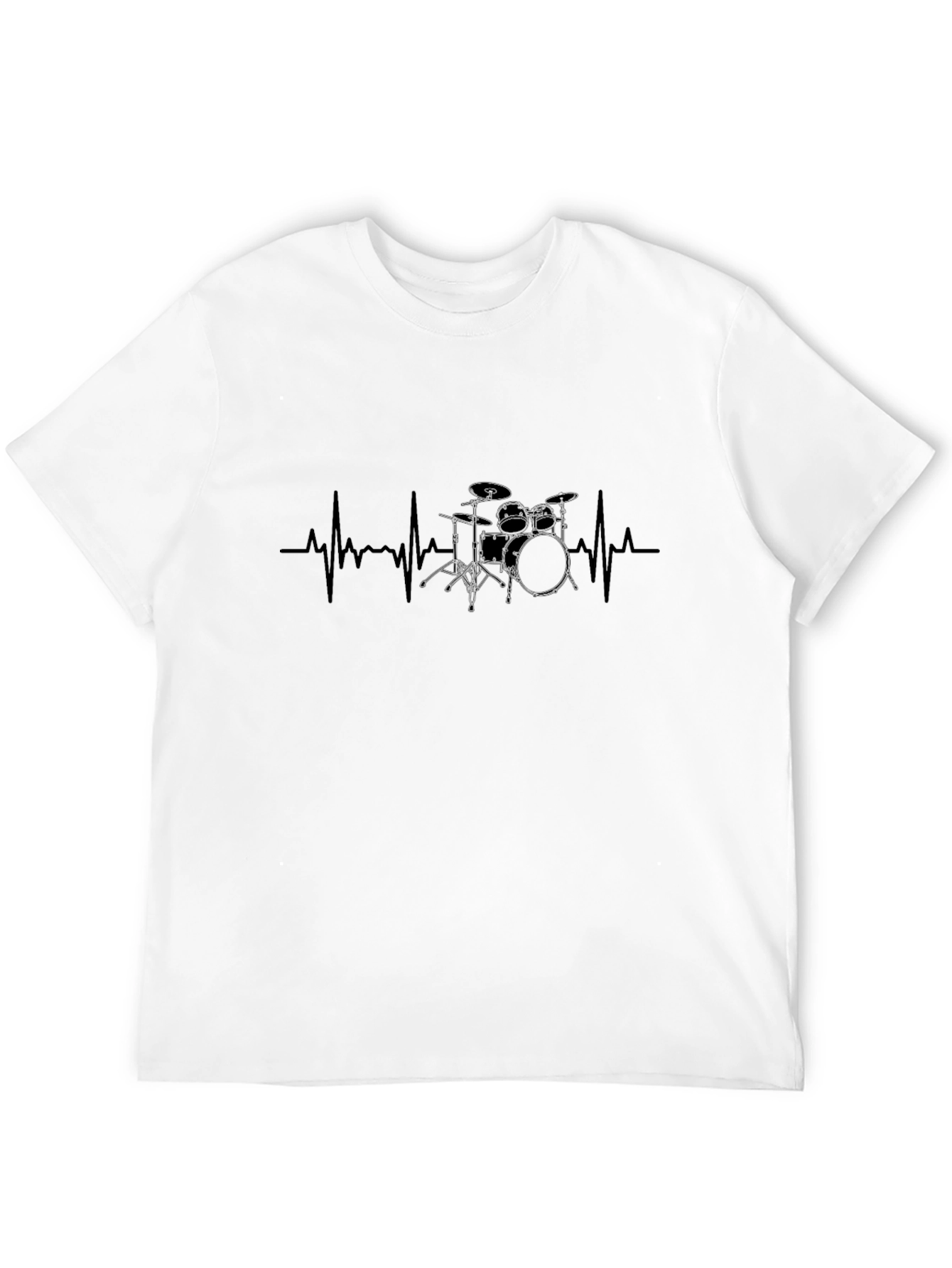 Drumbeat Heartbeat Black Tee