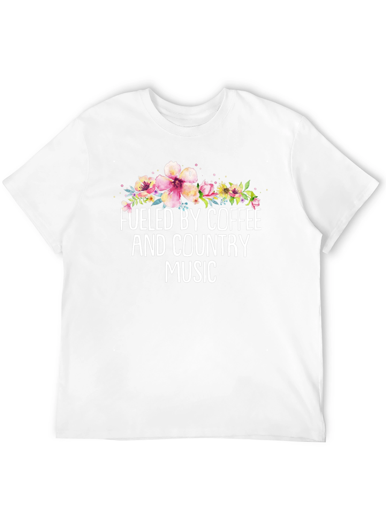 Fueled By Coffee & Country Music Graphic T-Shirt