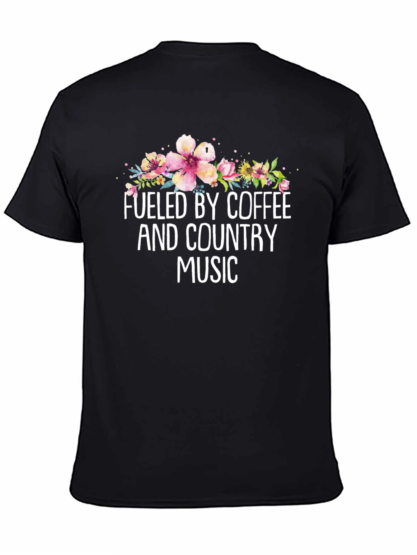 Fueled By Coffee & Country Music Graphic T-Shirt