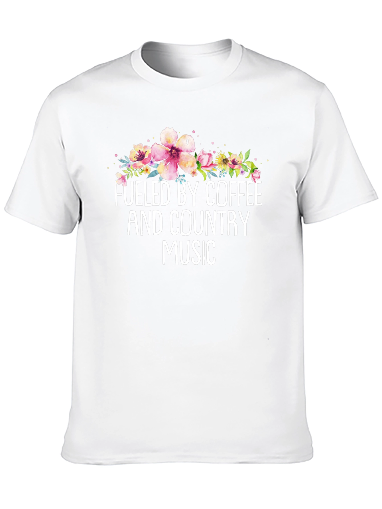 Fueled By Coffee & Country Music Graphic T-Shirt
