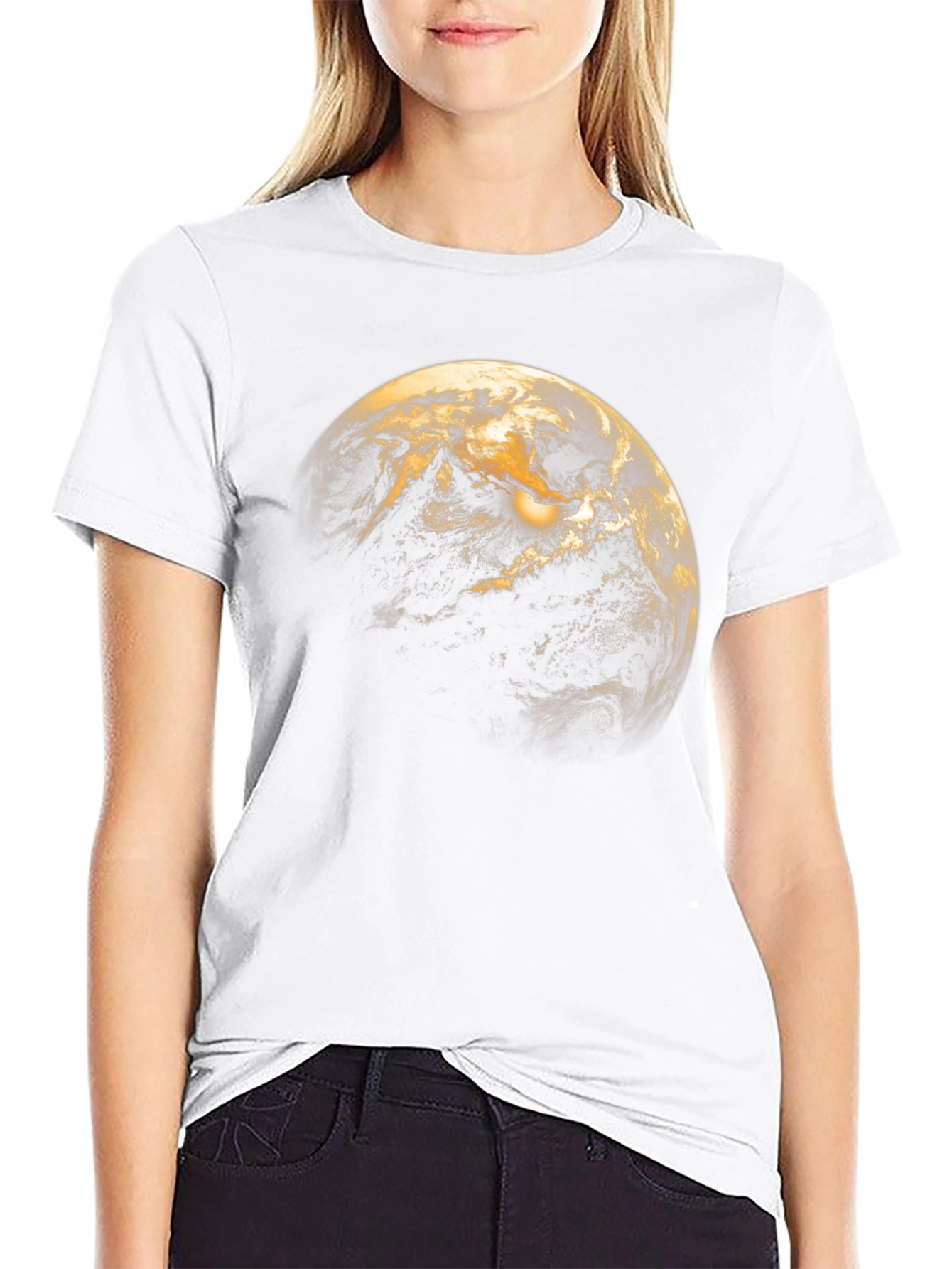 Earth Graphic T-Shirt - Black Unisex Tee