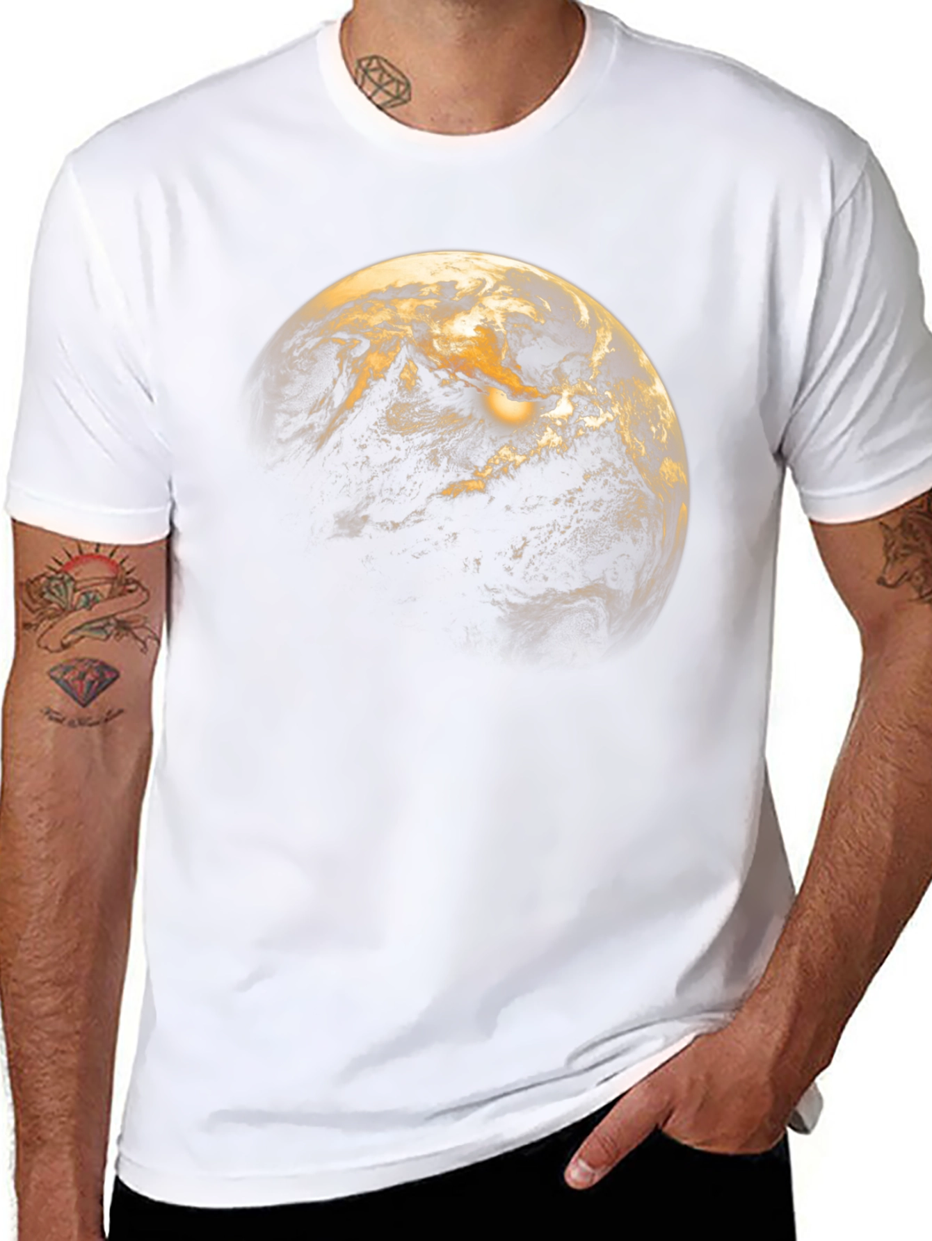 Earth Graphic T-Shirt - Black Unisex Tee