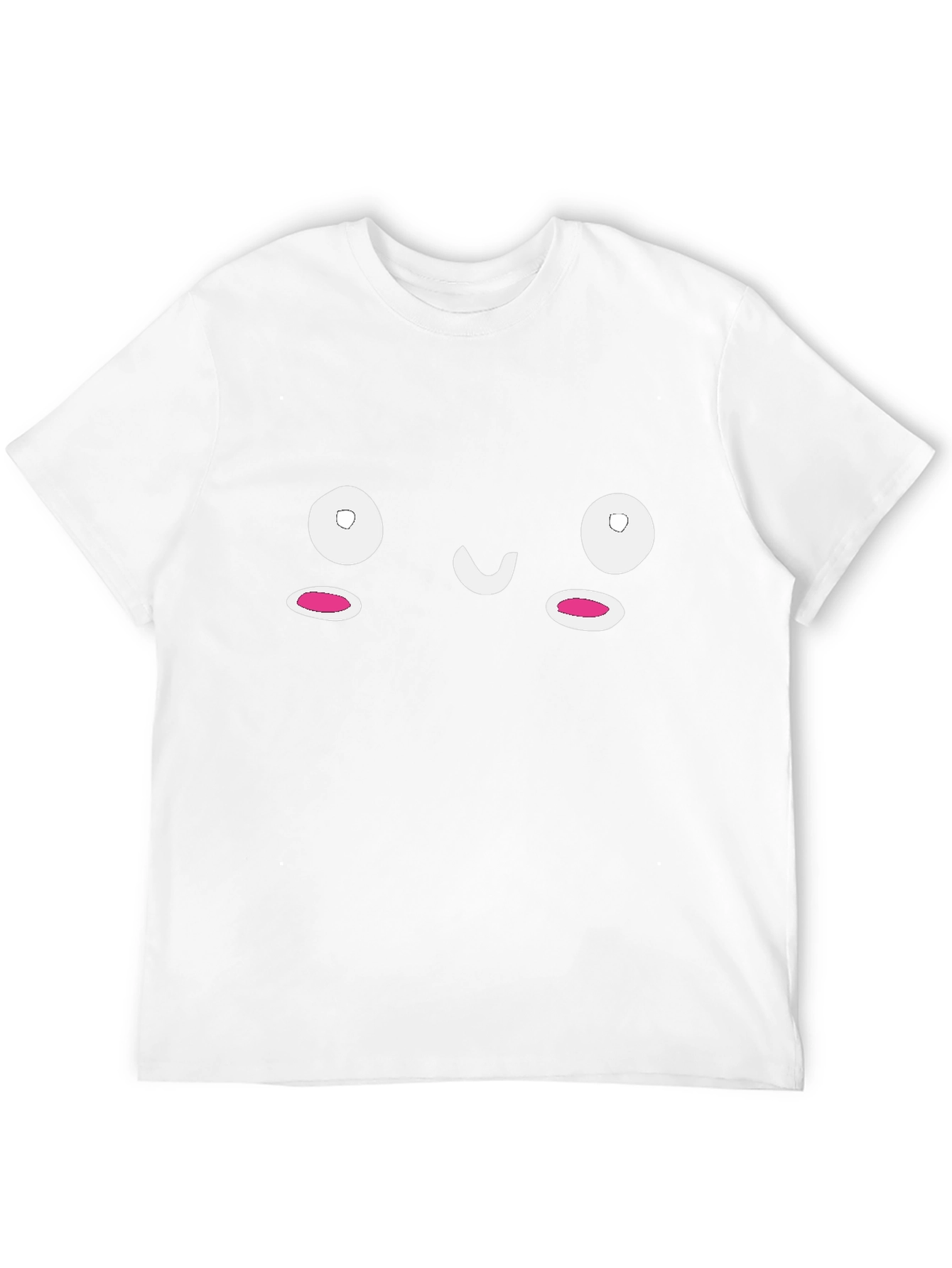 Cute Face Graphic Black T-Shirt