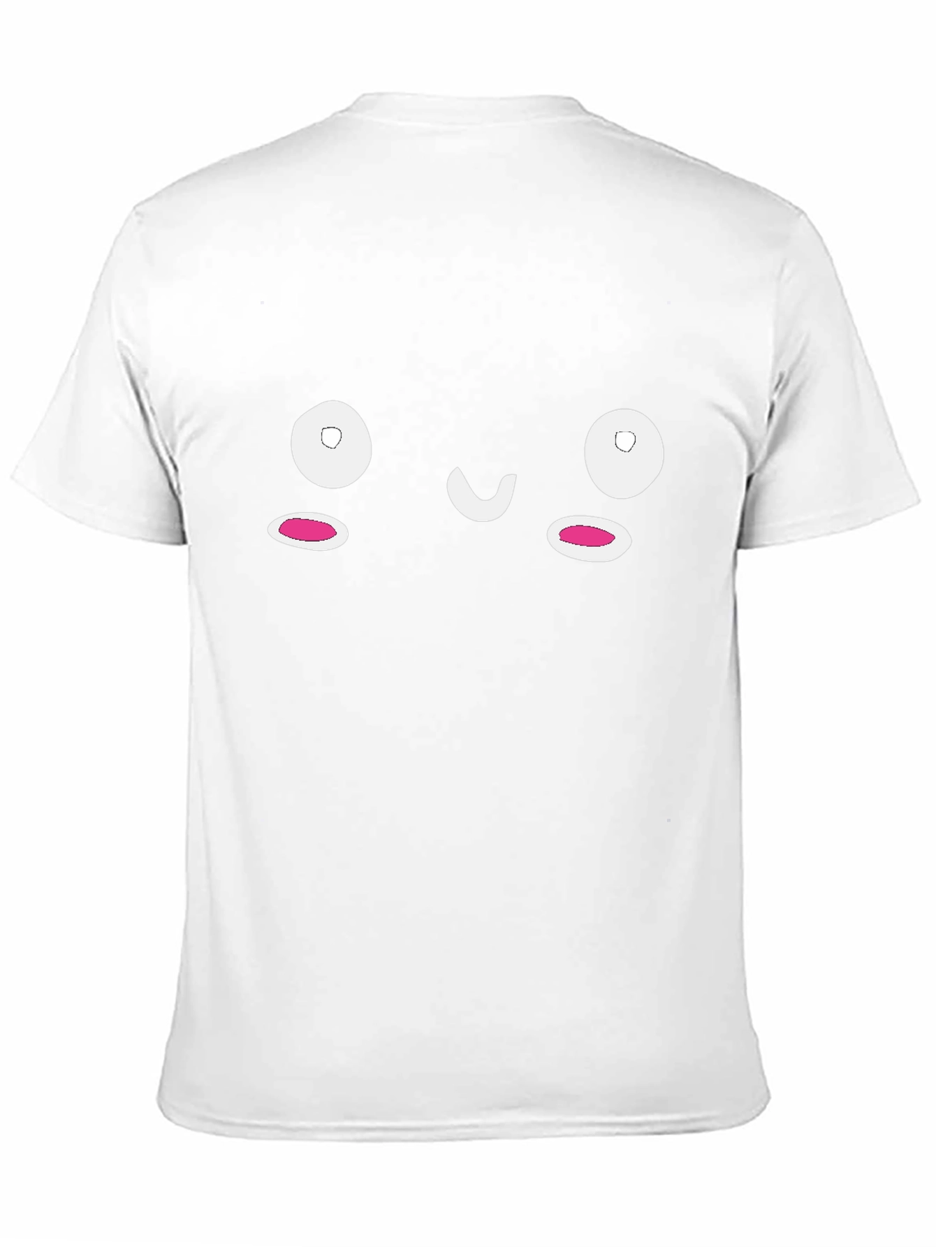 Cute Face Graphic Black T-Shirt