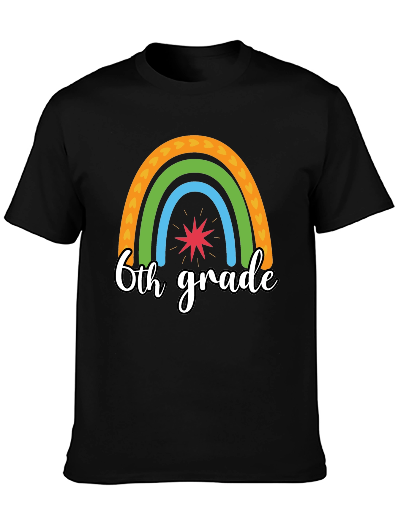 6th Grade Rainbow T-Shirt - Back to School