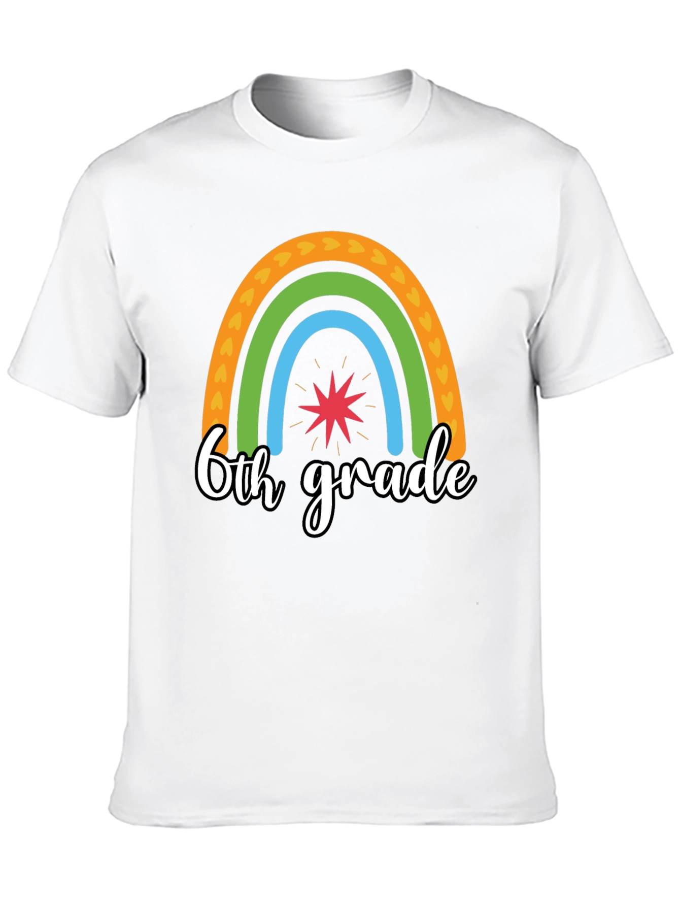 6th Grade Rainbow T-Shirt - Back to School
