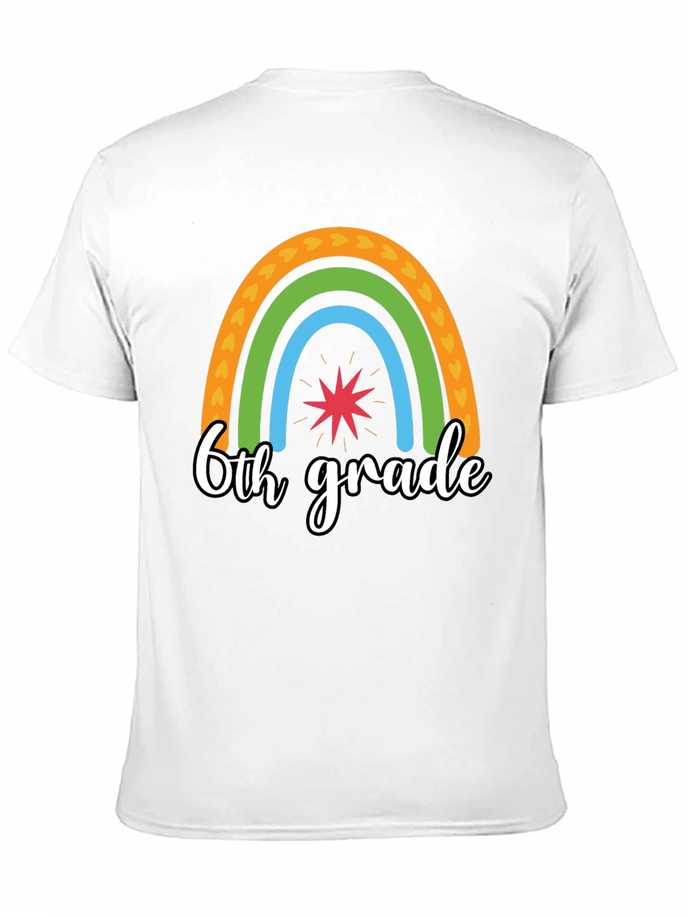 6th Grade Rainbow T-Shirt - Back to School