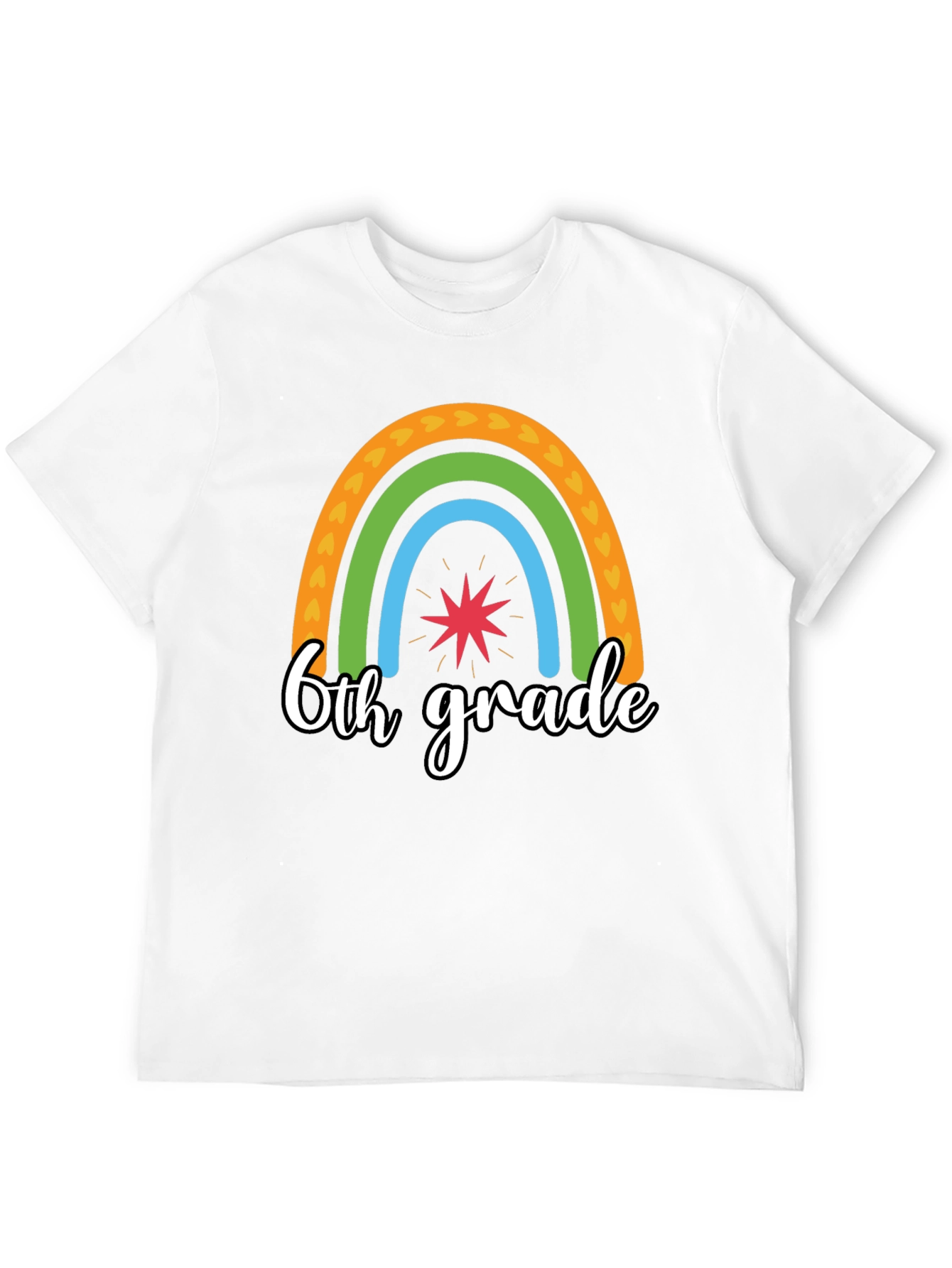 6th Grade Rainbow T-Shirt - Back to School