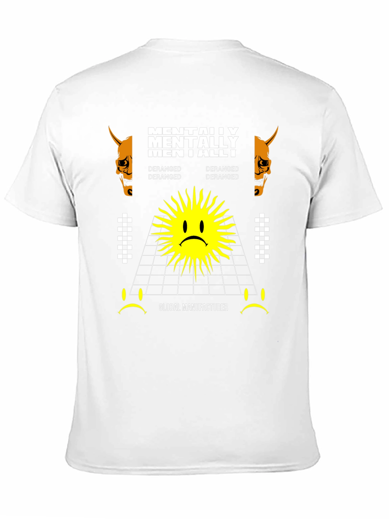 Mentally Deranged Graphic Tee - Black Cotton T-Shirt