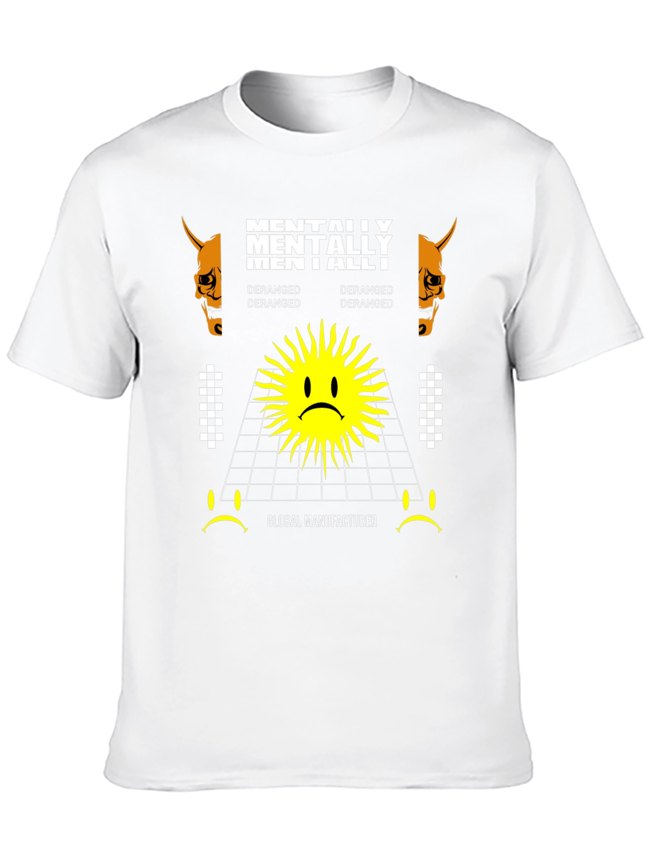 Mentally Deranged Graphic Tee - Black Cotton T-Shirt