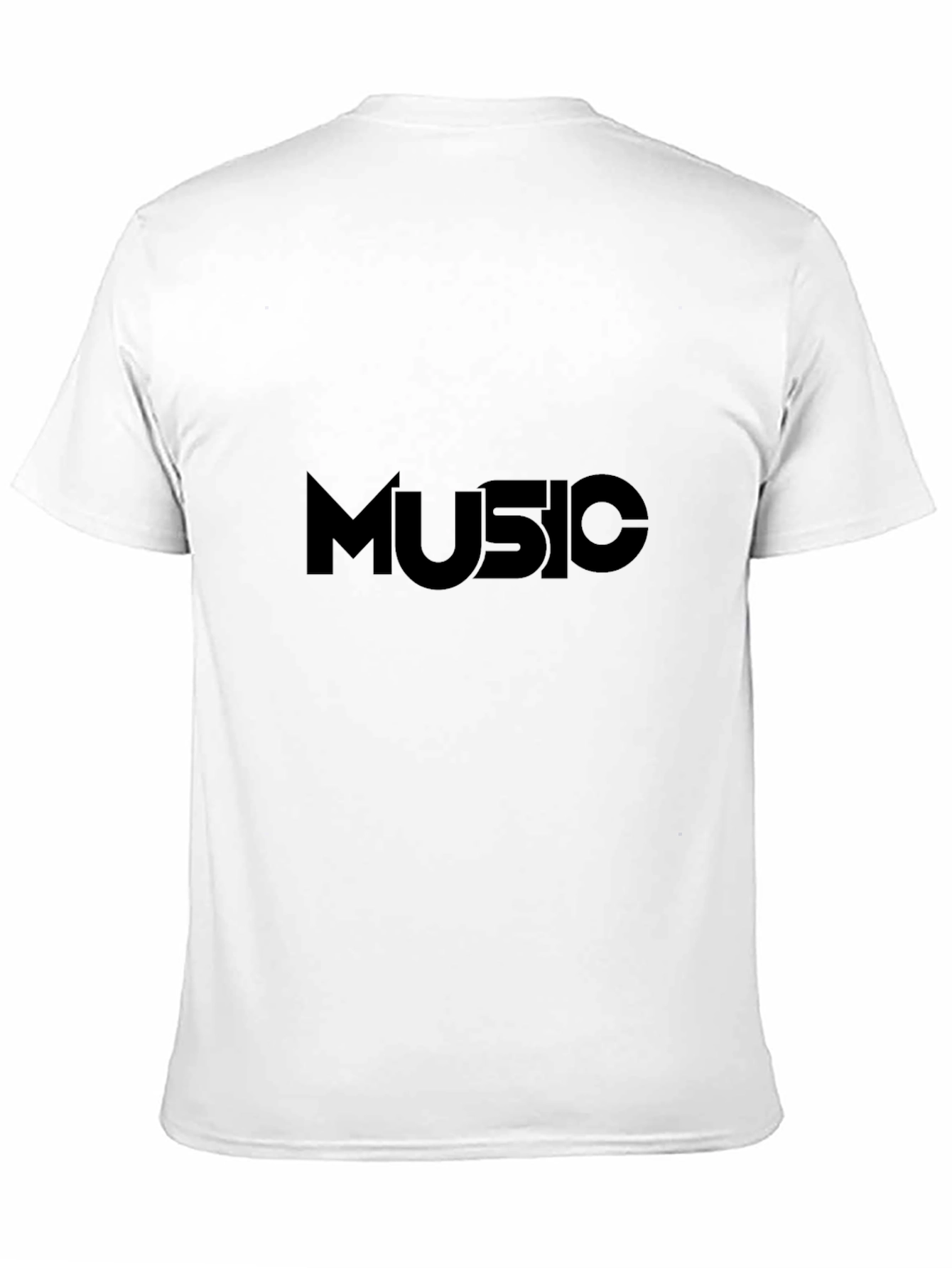 Music Graphic Tee - Black Cotton T-Shirt