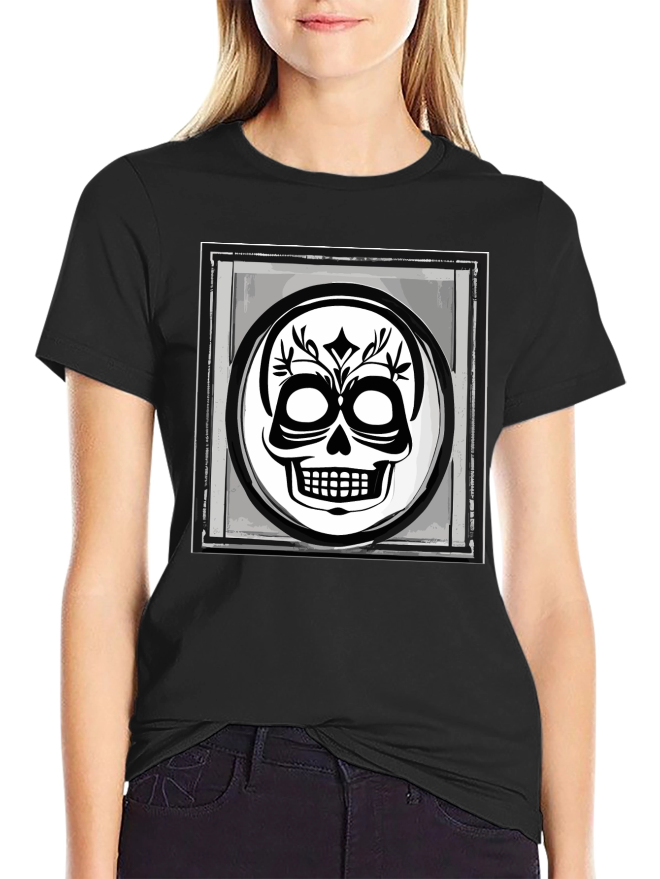 Skull Graphic Black T-Shirt