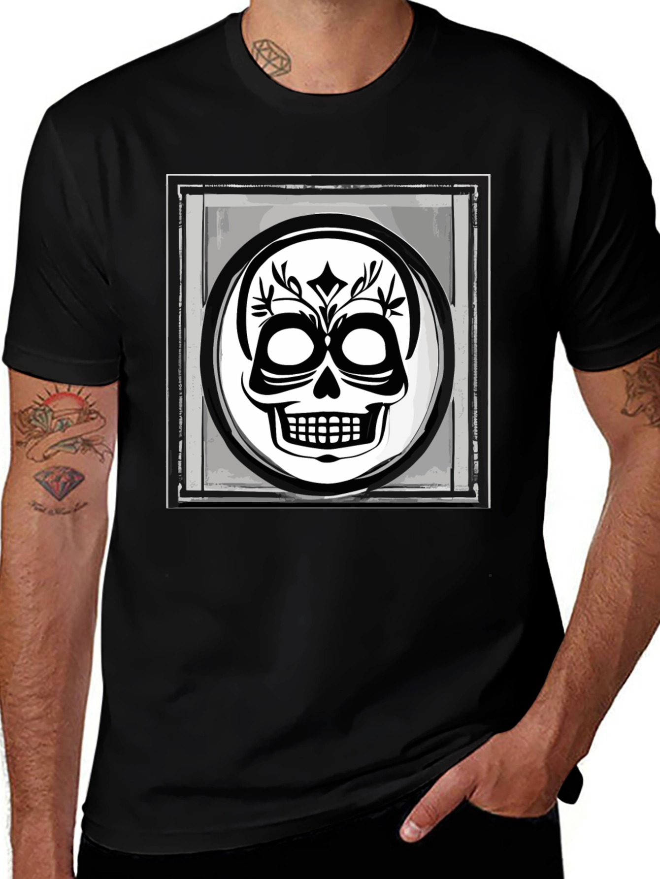 Skull Graphic Black T-Shirt