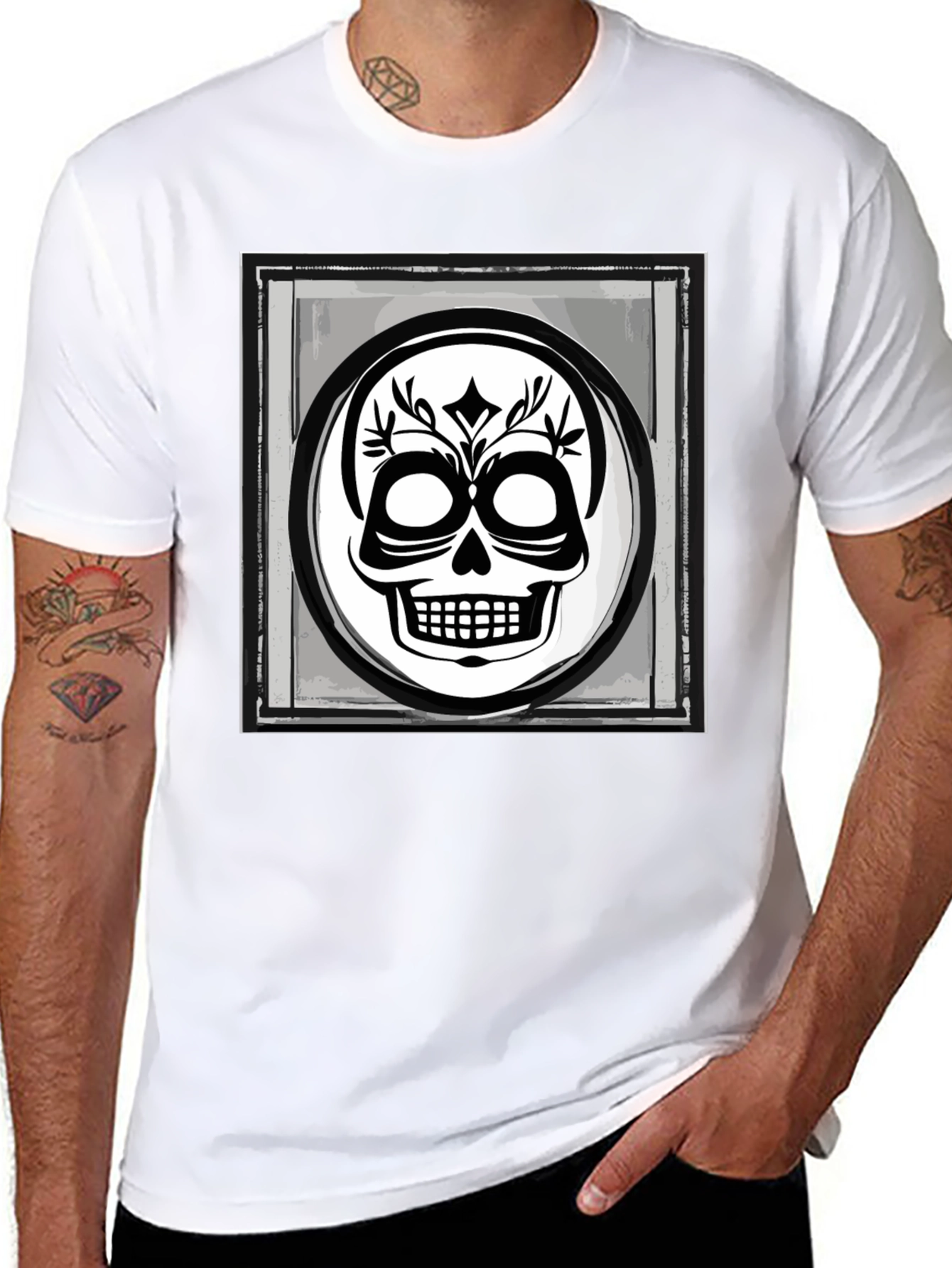 Skull Graphic Black T-Shirt