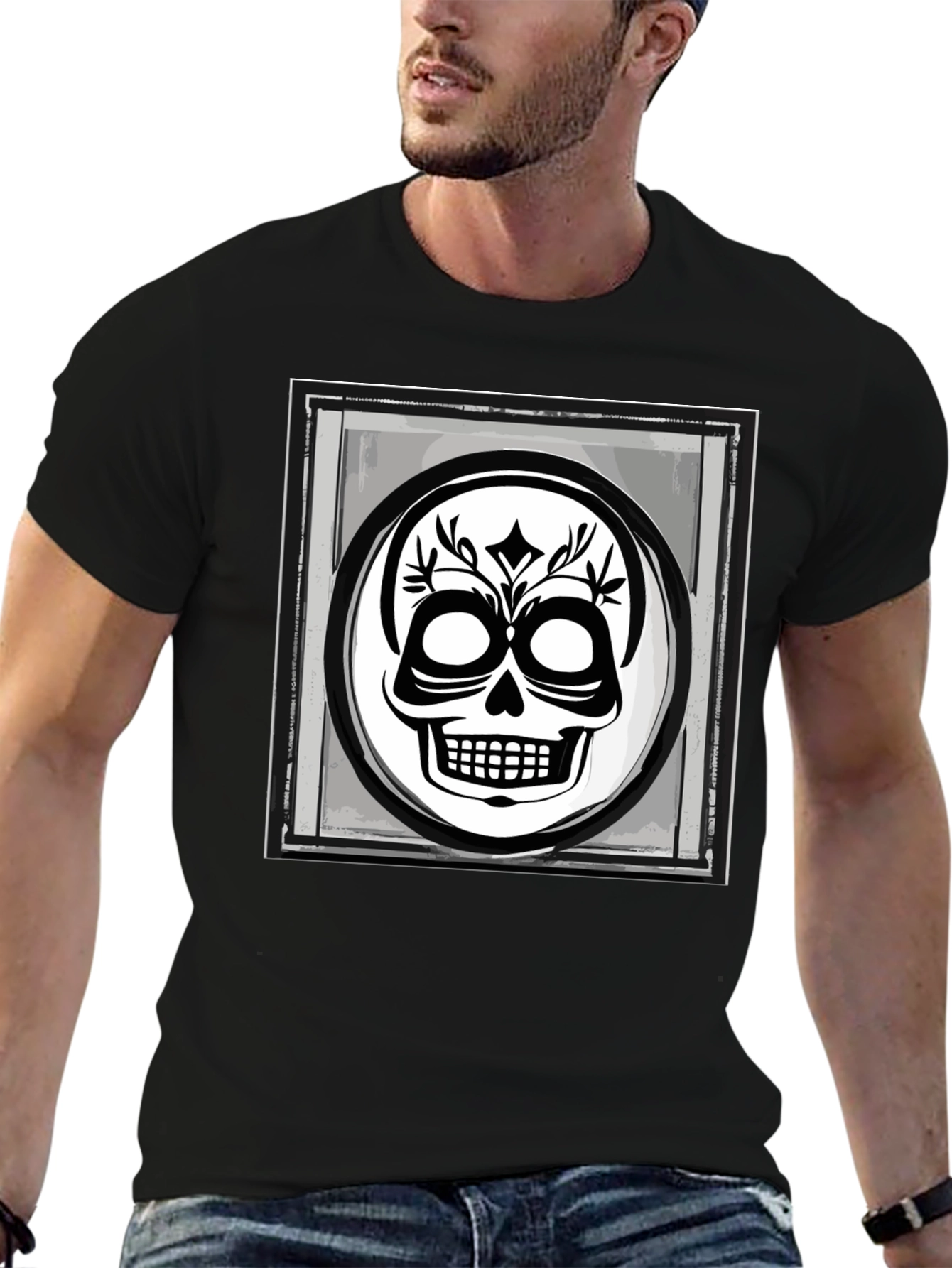 Skull Graphic Black T-Shirt