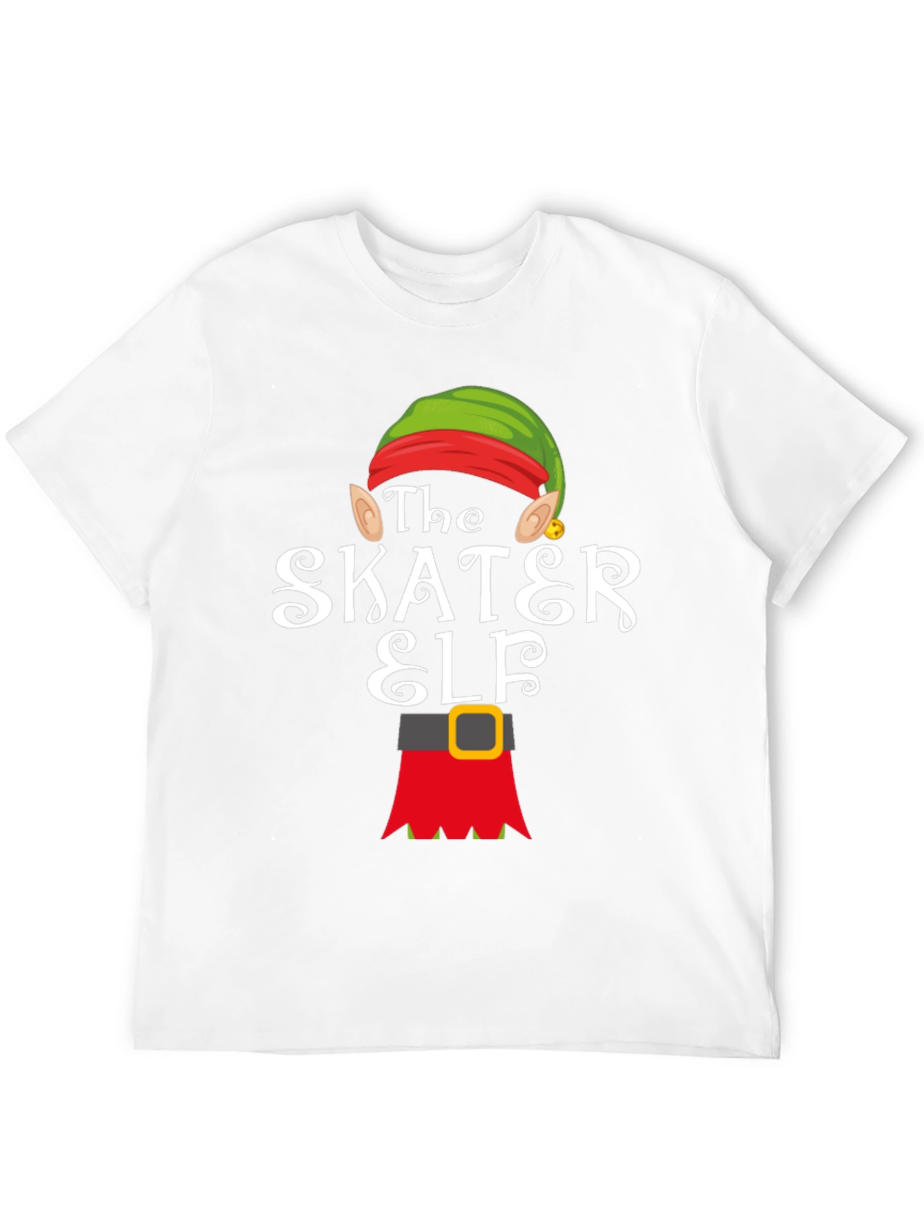 The Skater Elf T-Shirt - Holiday Fun!