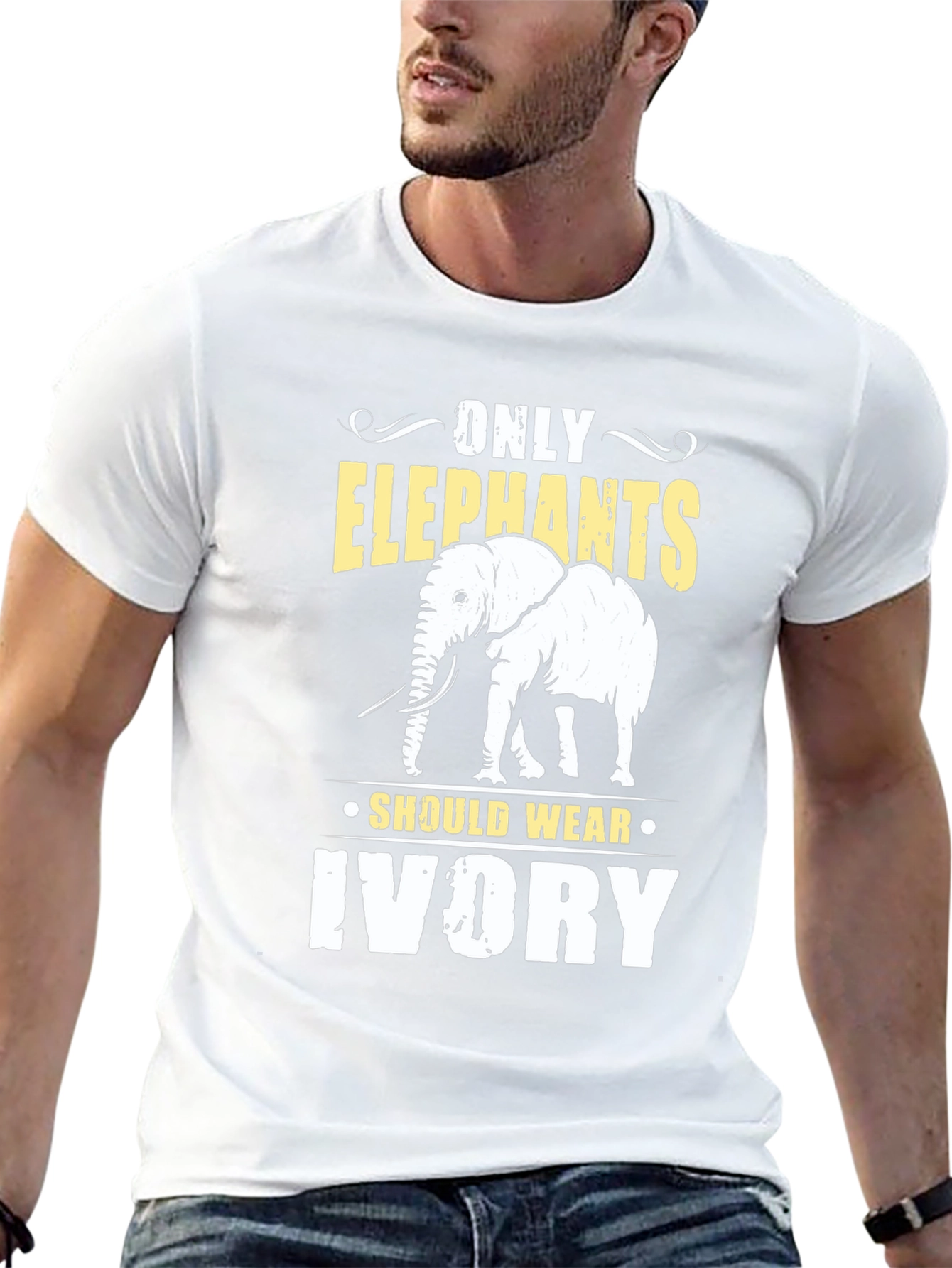 Only Elephants Should Wear Ivory Graphic T-Shirt