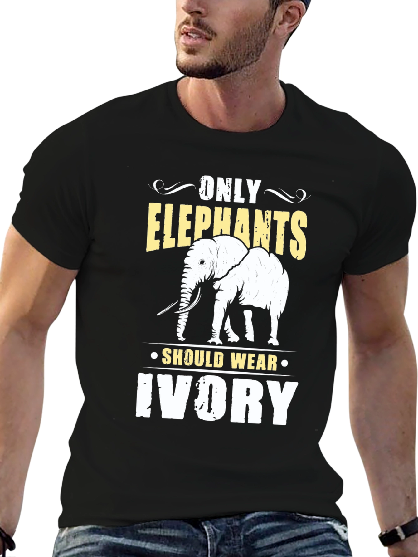 Only Elephants Should Wear Ivory Graphic T-Shirt